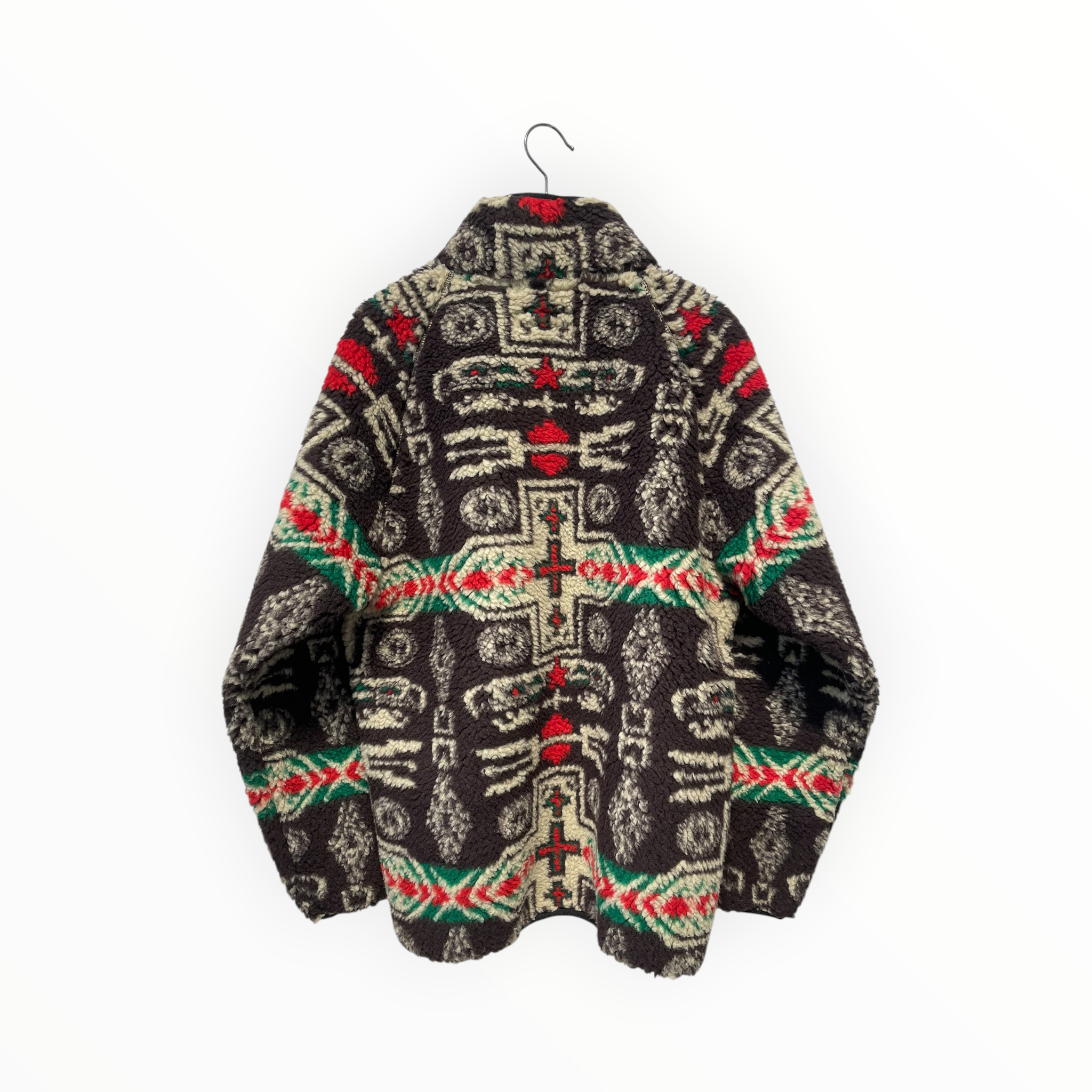 MANASTASH/Fleece Jkt/M/Wool/BRW/All Over Print/ view 2