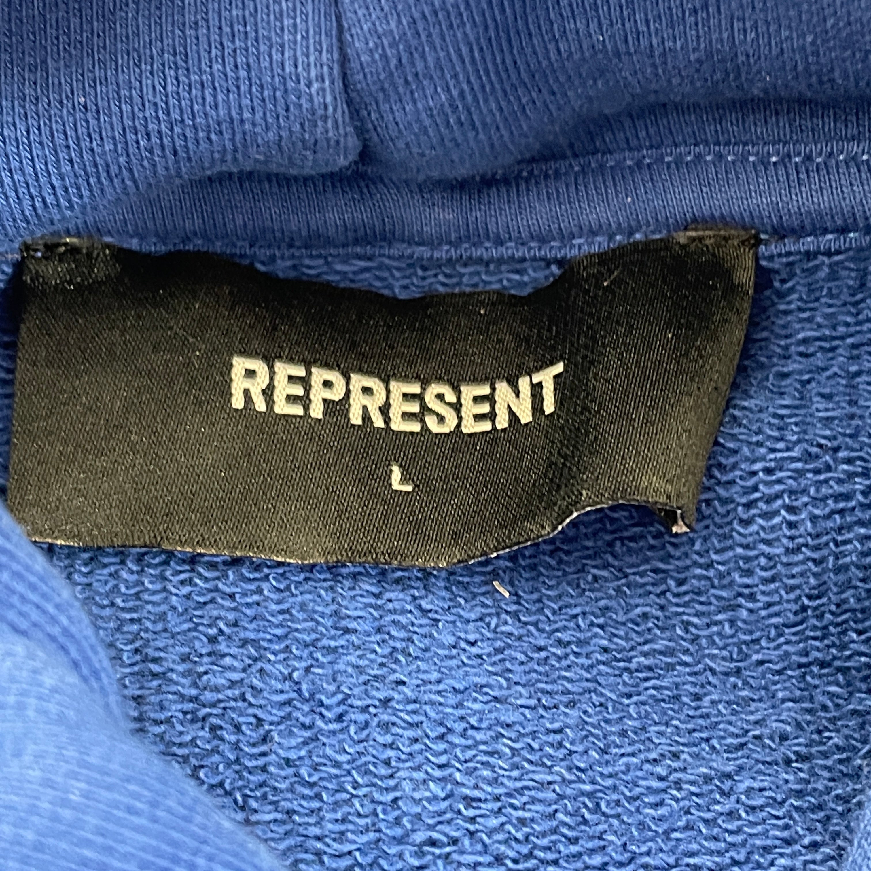 REPRESENT/Hoodie/L/Cotton/BLU/ view 3