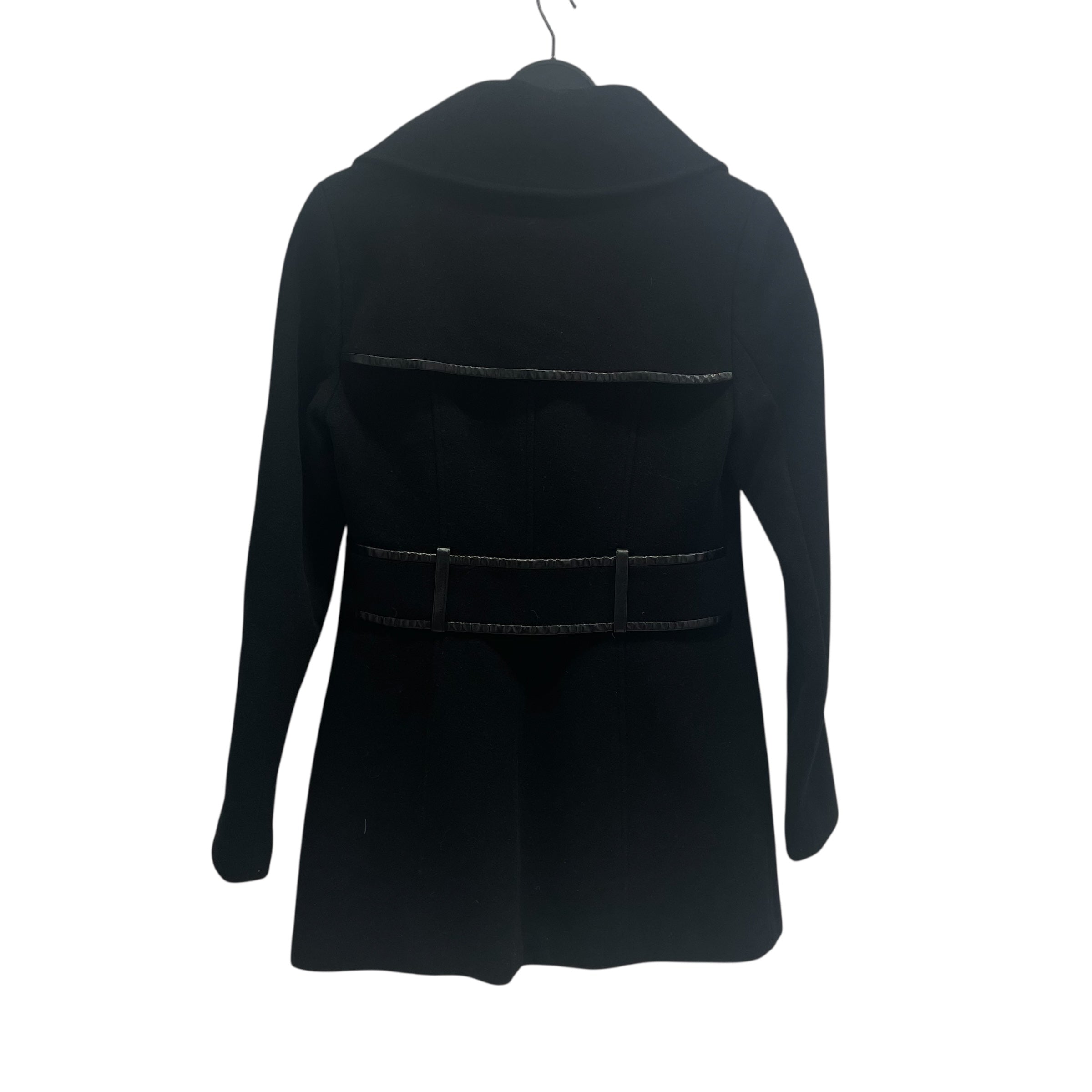 MACKAGE/Trench Coat/S/Wool/BLK/BLK LAMB POCKET/5 BUTTON DOWN view 2