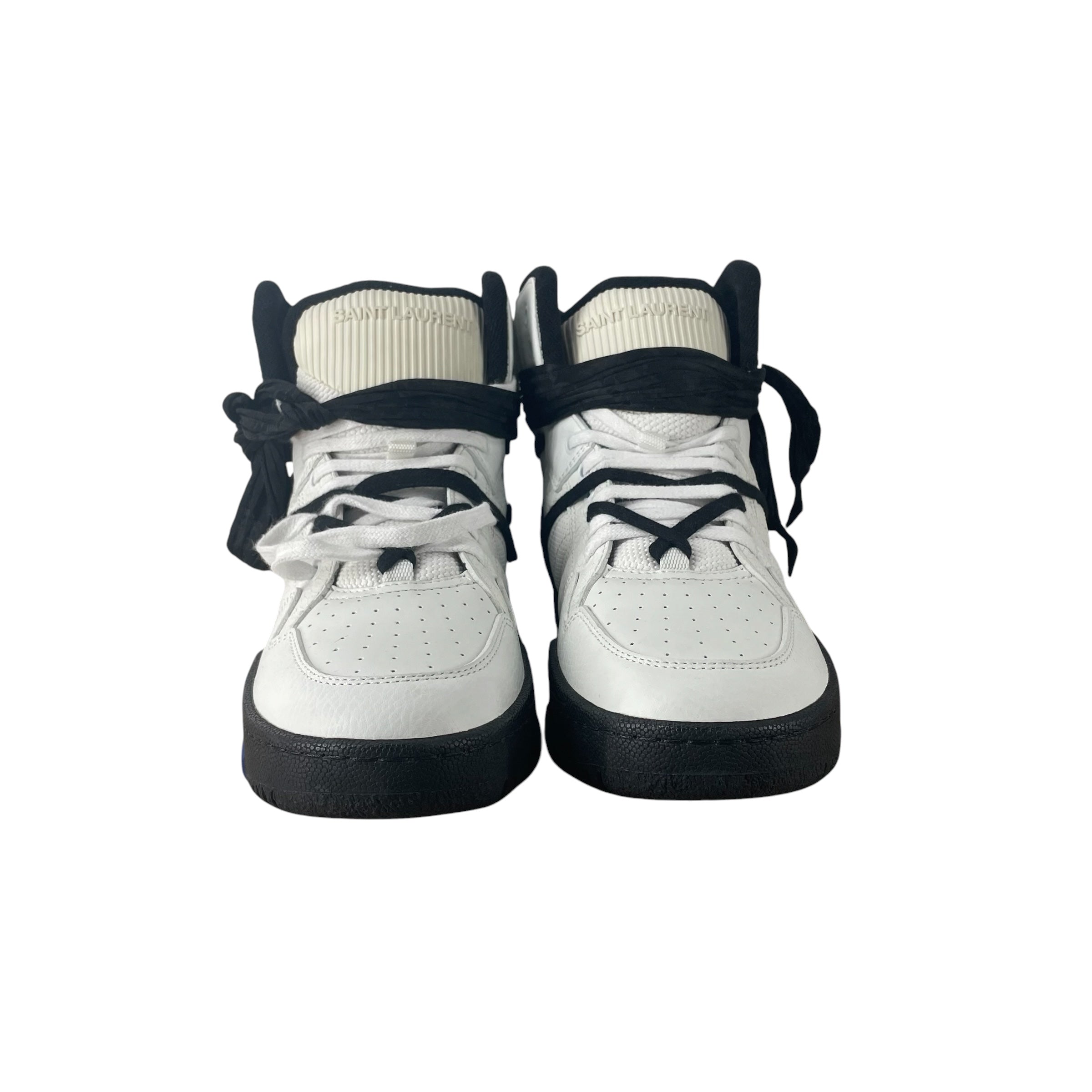 SAINT LAURENT/Hi-Sneakers/EU 41/Leather/WHT/CURE 05 BLU/BLK SOLE view 4