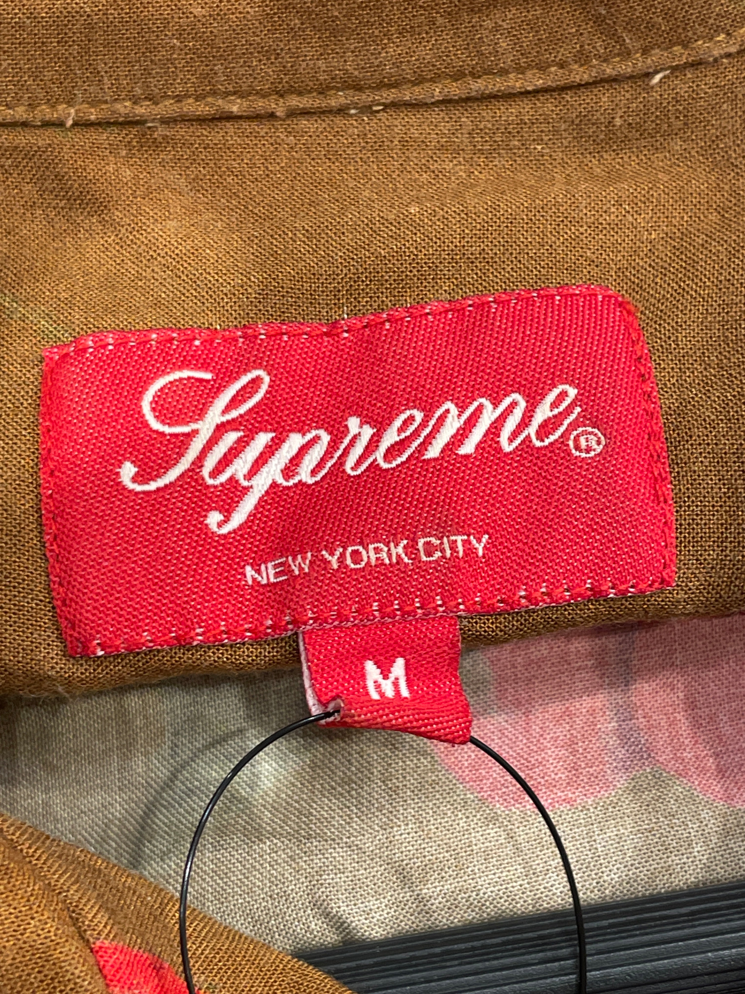 Supreme/SS Shirt/M/Rayon/BRW/All Over Print/cherry pattern view 3