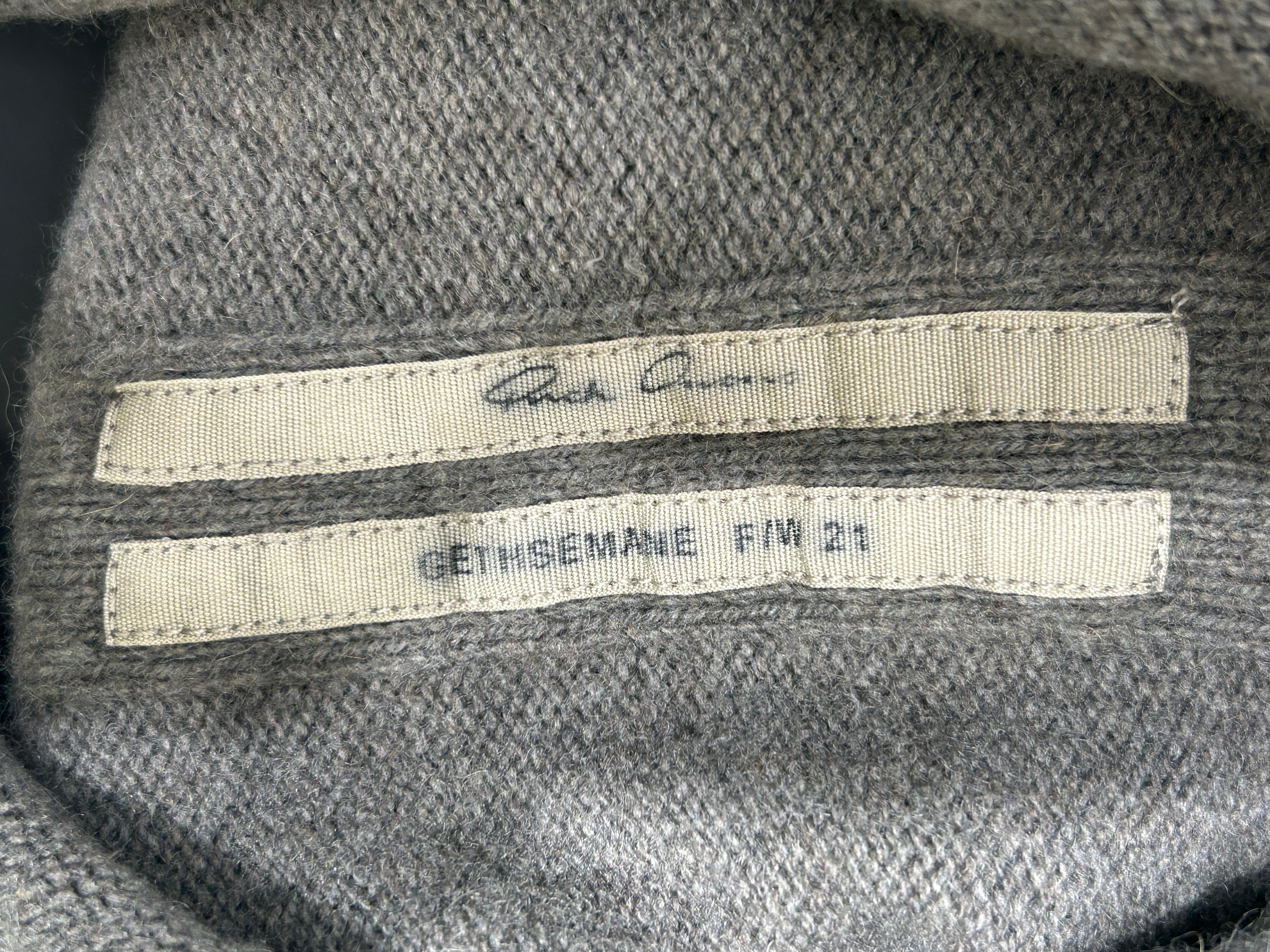 Rick Owens/Sweater/M/Cashmere/GRY/HOODED SWEATER FW21 view 4
