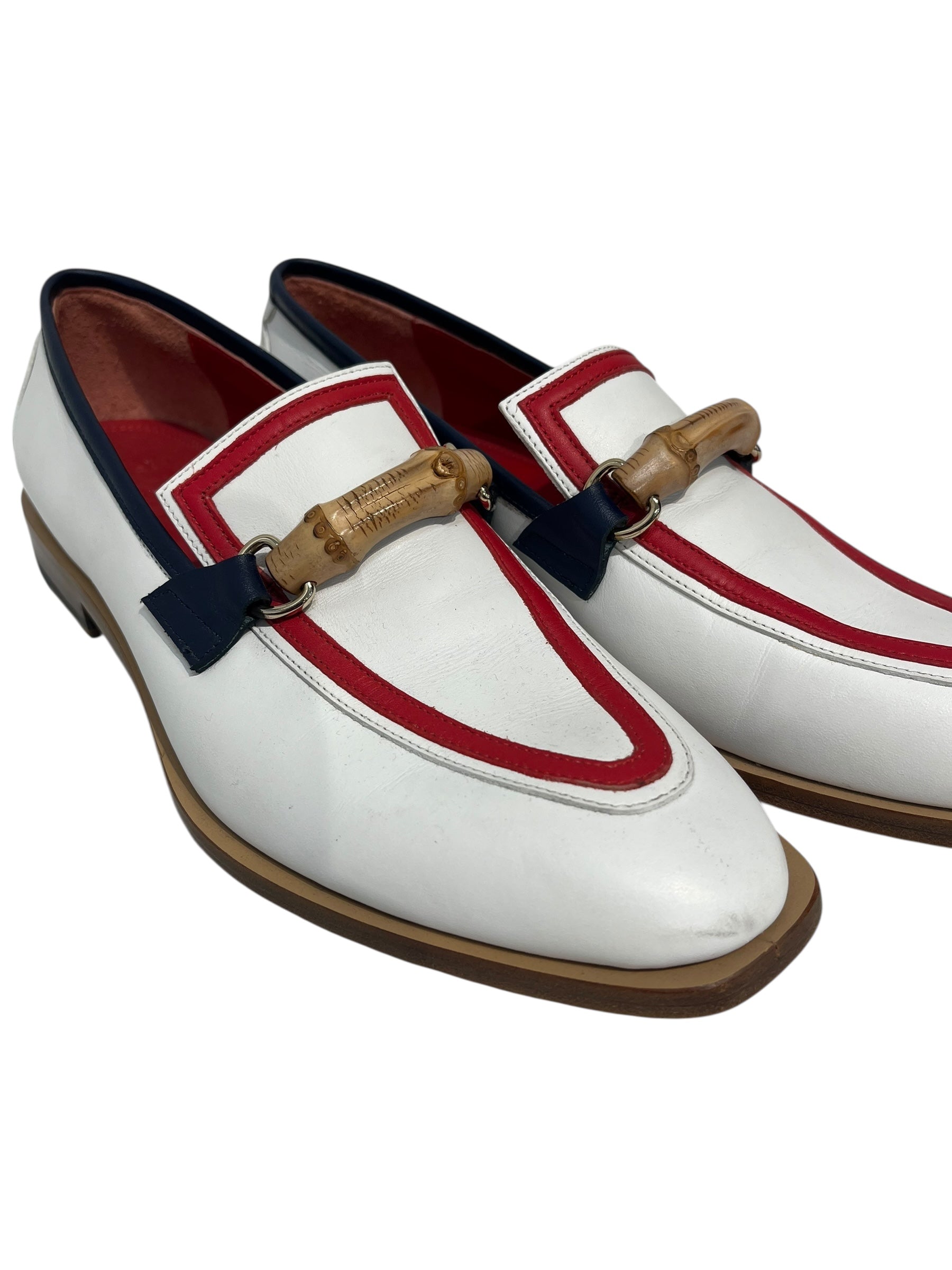 CASABLANCA/Loafers/EU 40/Leather/NVY/RD/WHT/BLU BELGIAN LOAFER view 4