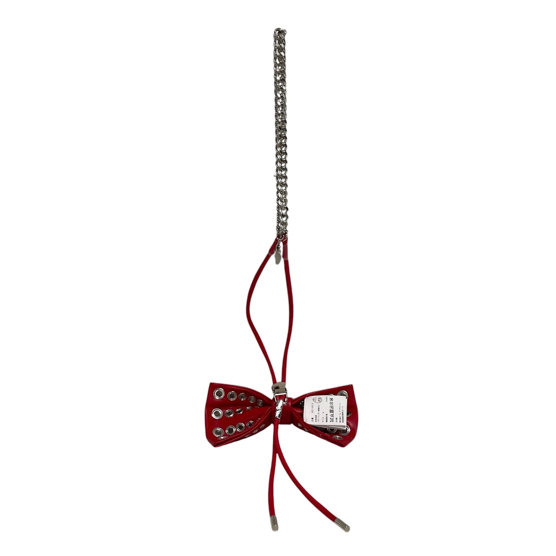 COMME des GARCONS/Pendant Top/Leather/RED/BOW TIE NECKLACE view 2