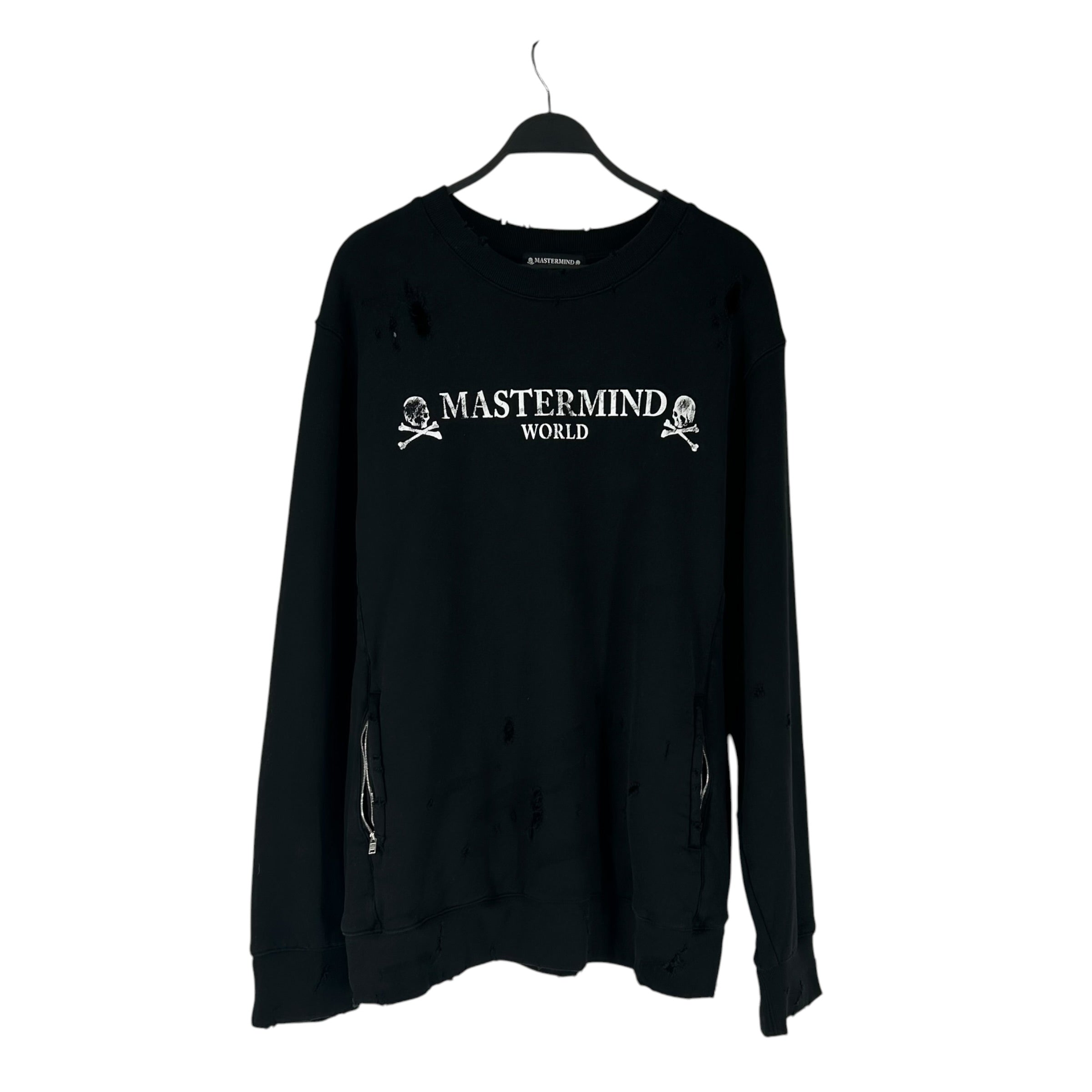 mastermind JAPAN/Sweatshirt/L/Cotton/BLK/ZIPPERS ON SLEEVES view 1
