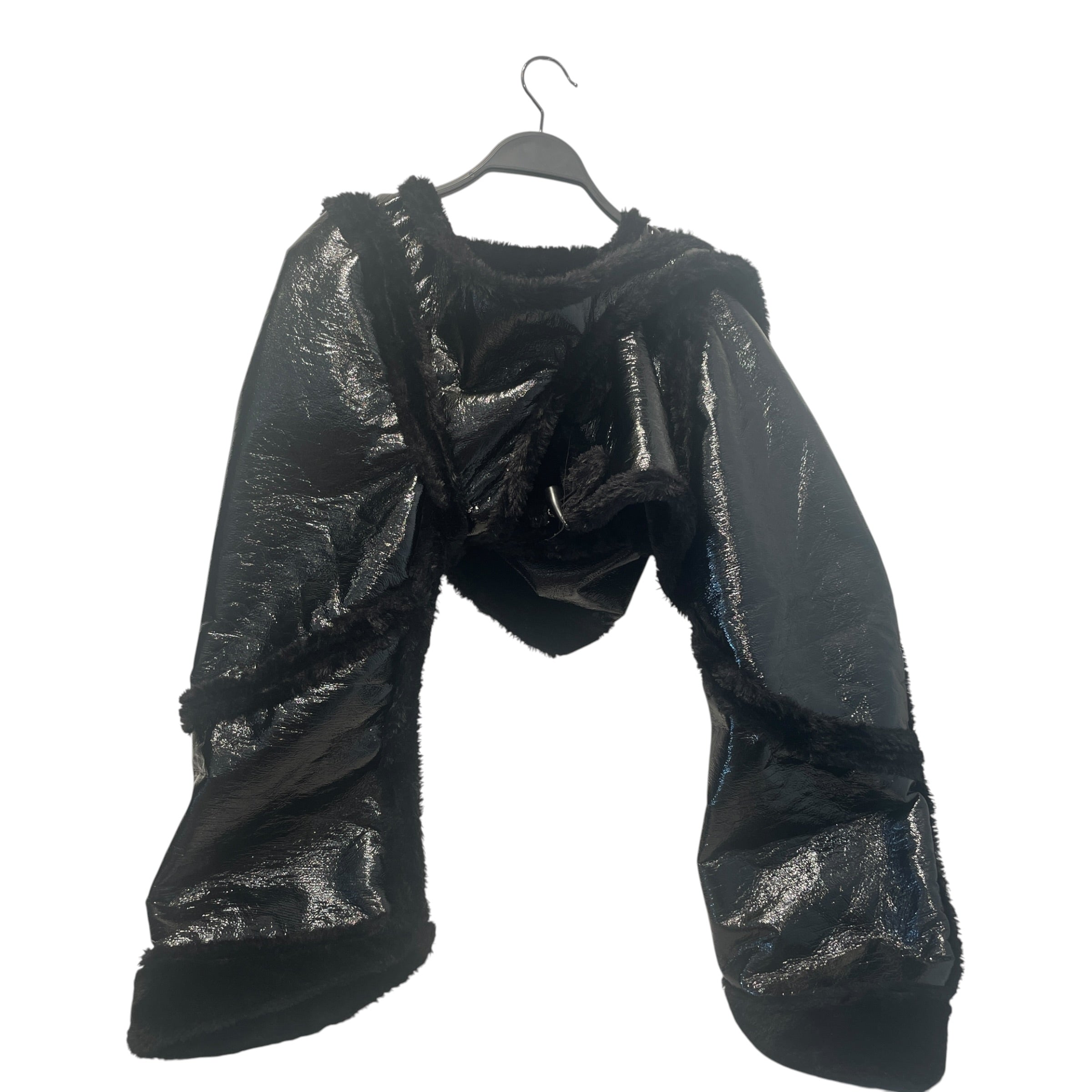 OTTOLINGER/Coat/BLK/Wrap Faux-Shearling Coat view 4