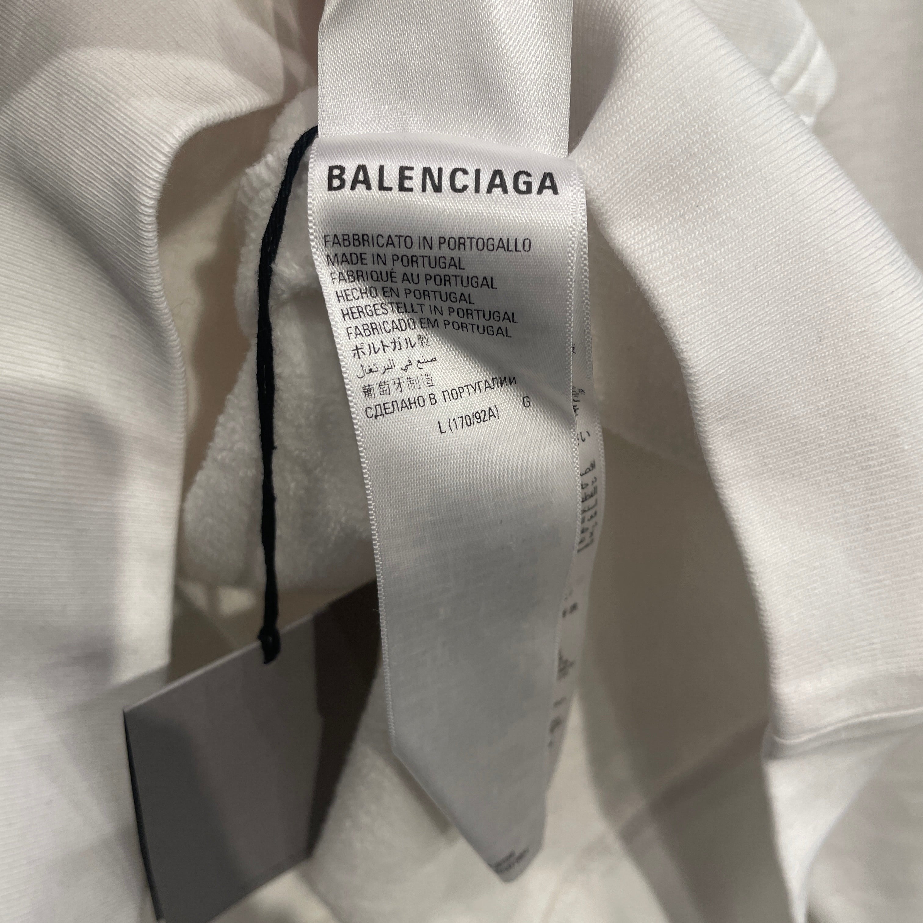 BALENCIAGA/Hoodie/L/Cotton/WHT/PRIDE 2022 HOODIE view 4