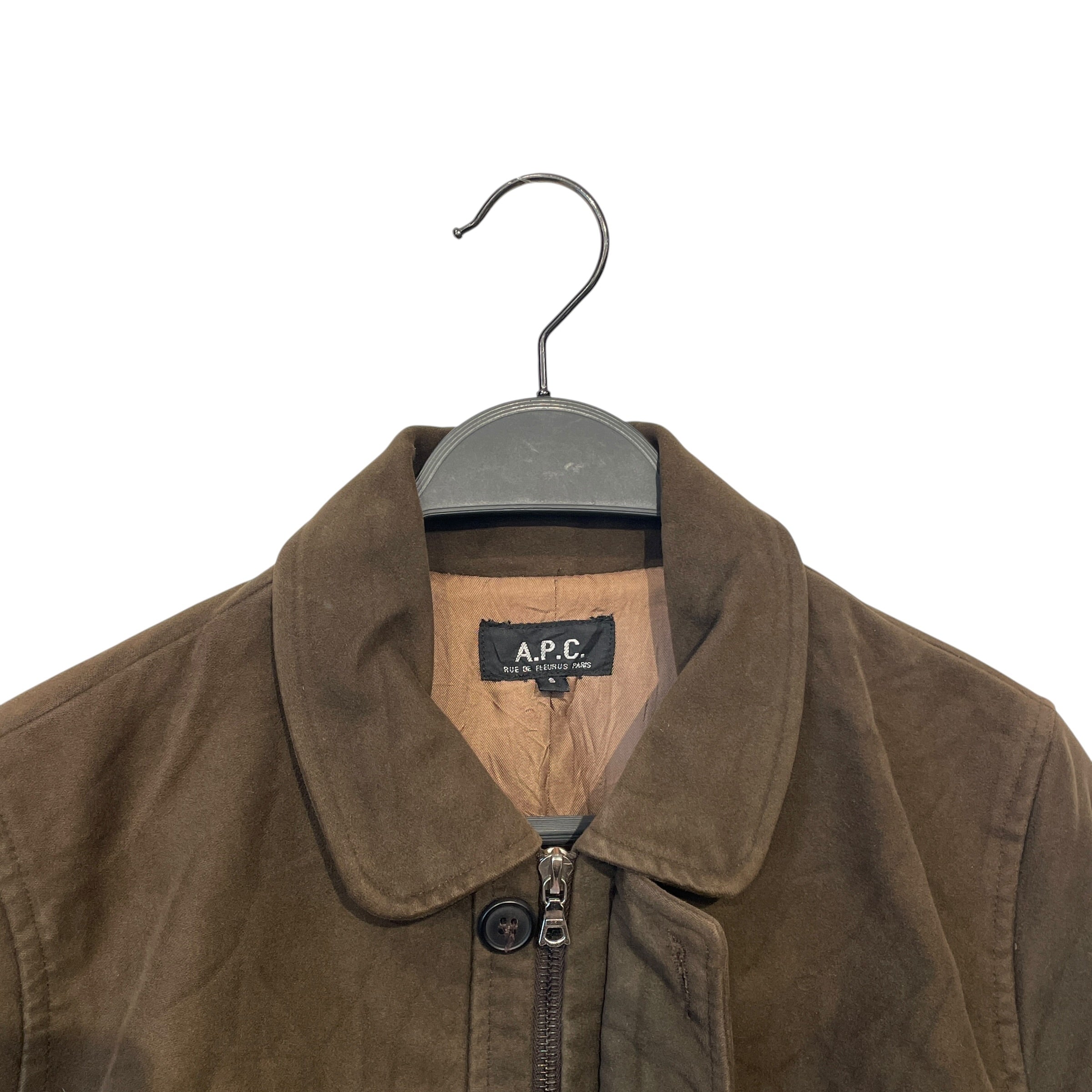 A.P.C./Jacket/S/Suede/BRW/ view 3