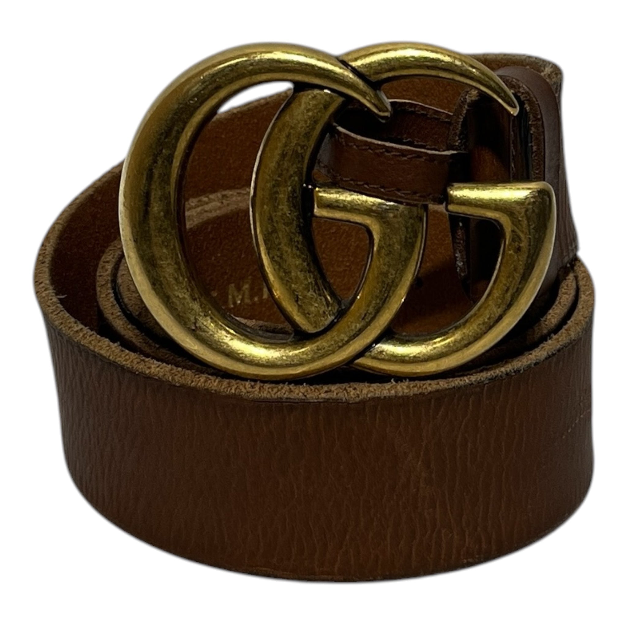 GUCCI/Belt/Leather/BRW/GG MARMONT view 1