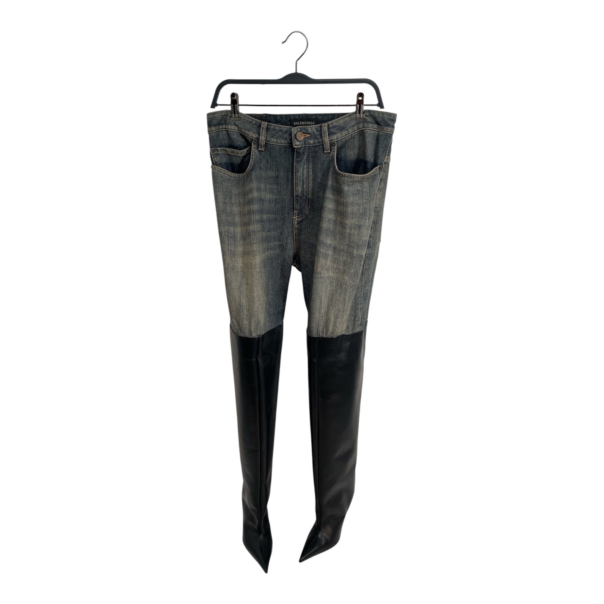 BALENCIAGA/Straight Pants/26/Denim/IDG/2022 BOOTED FADED DENIM view 1