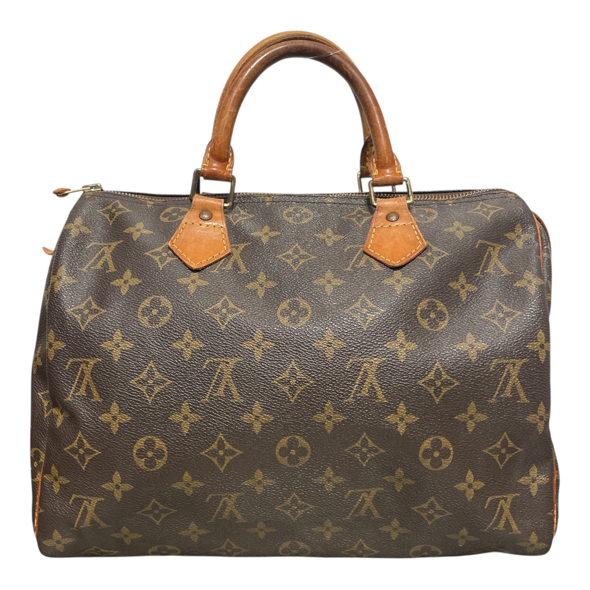 LOUIS VUITTON/Hand Bag/Monogram/Leather/BRW/speedy handbag view 1