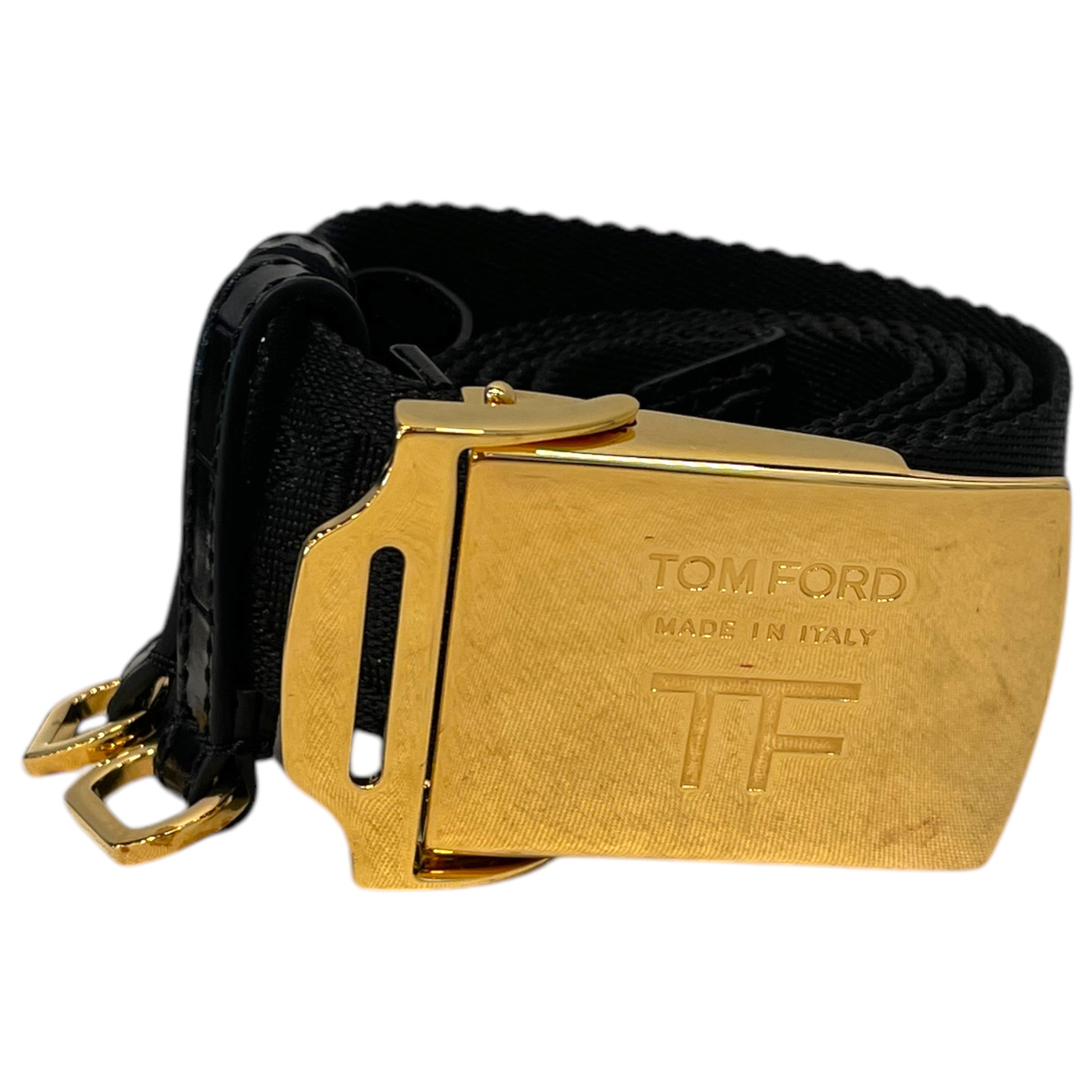 TOM FORD/Belt/Cotton/BLK/ view 1
