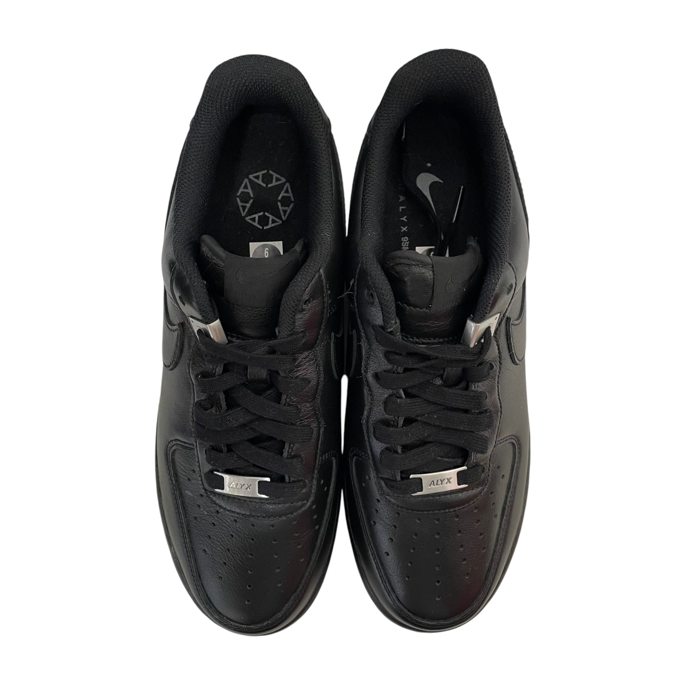 NIKE/1017 ALYX 9SM(ALYX)/Low-Sneakers/US 9/Leather/BLK/AIR FORCE 1 LOW view 5