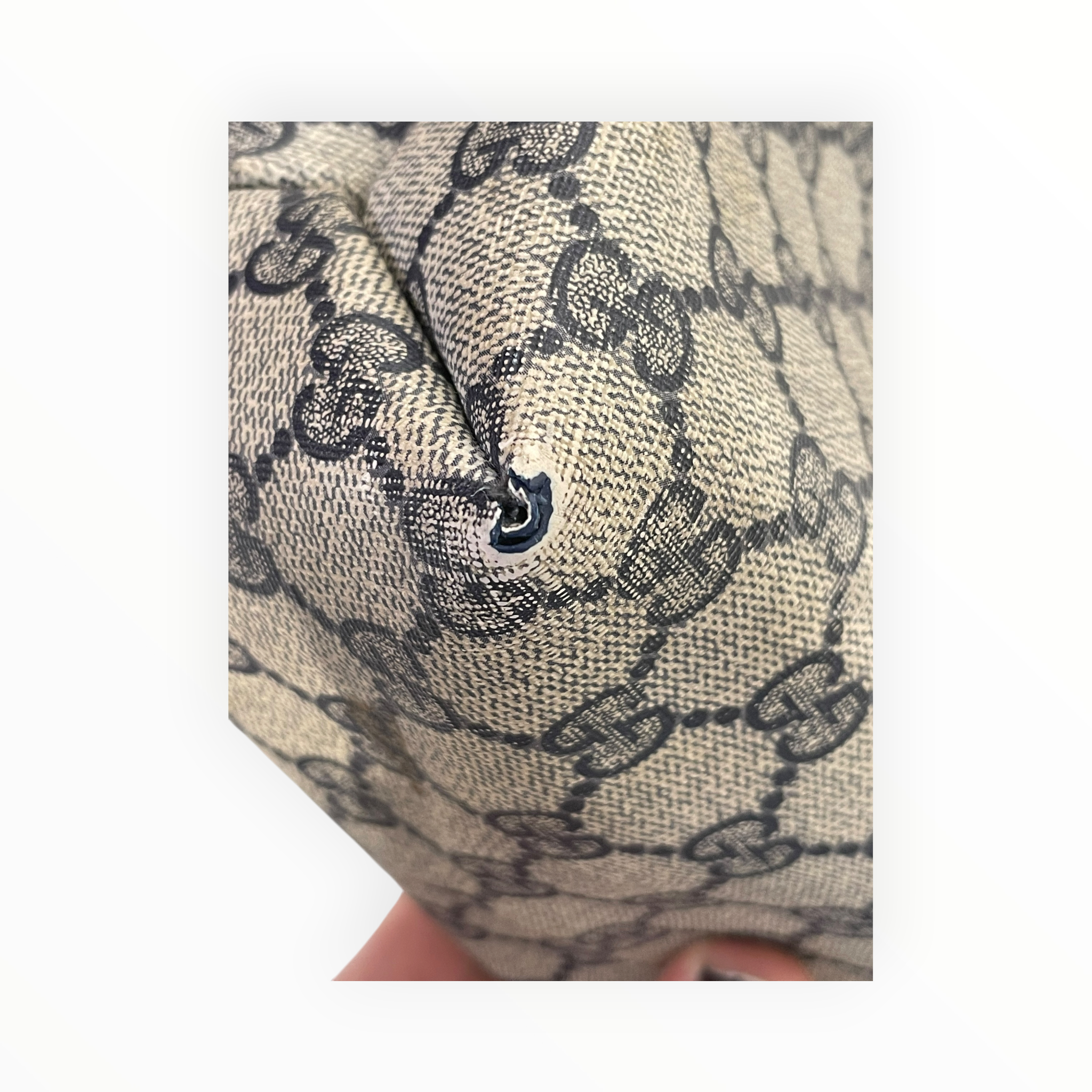 GUCCI/Vintage/Tote Bag/Monogram/GRY/GG Supreme Tote Monogram view 14