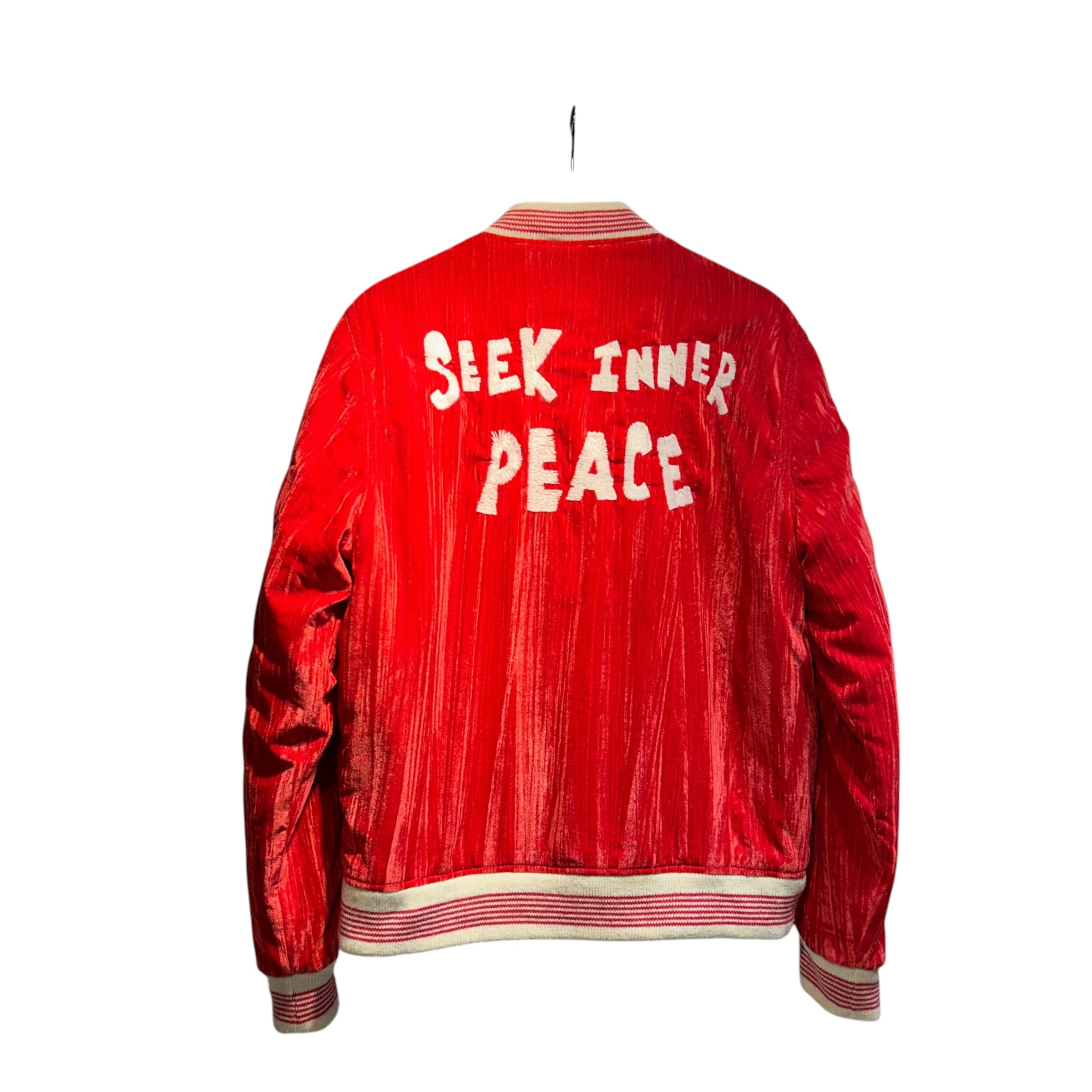 BILLIONAIRE BOYS CLUB/Jacket/M/Rayon/RED/Stardust Varsity Jacket view 2