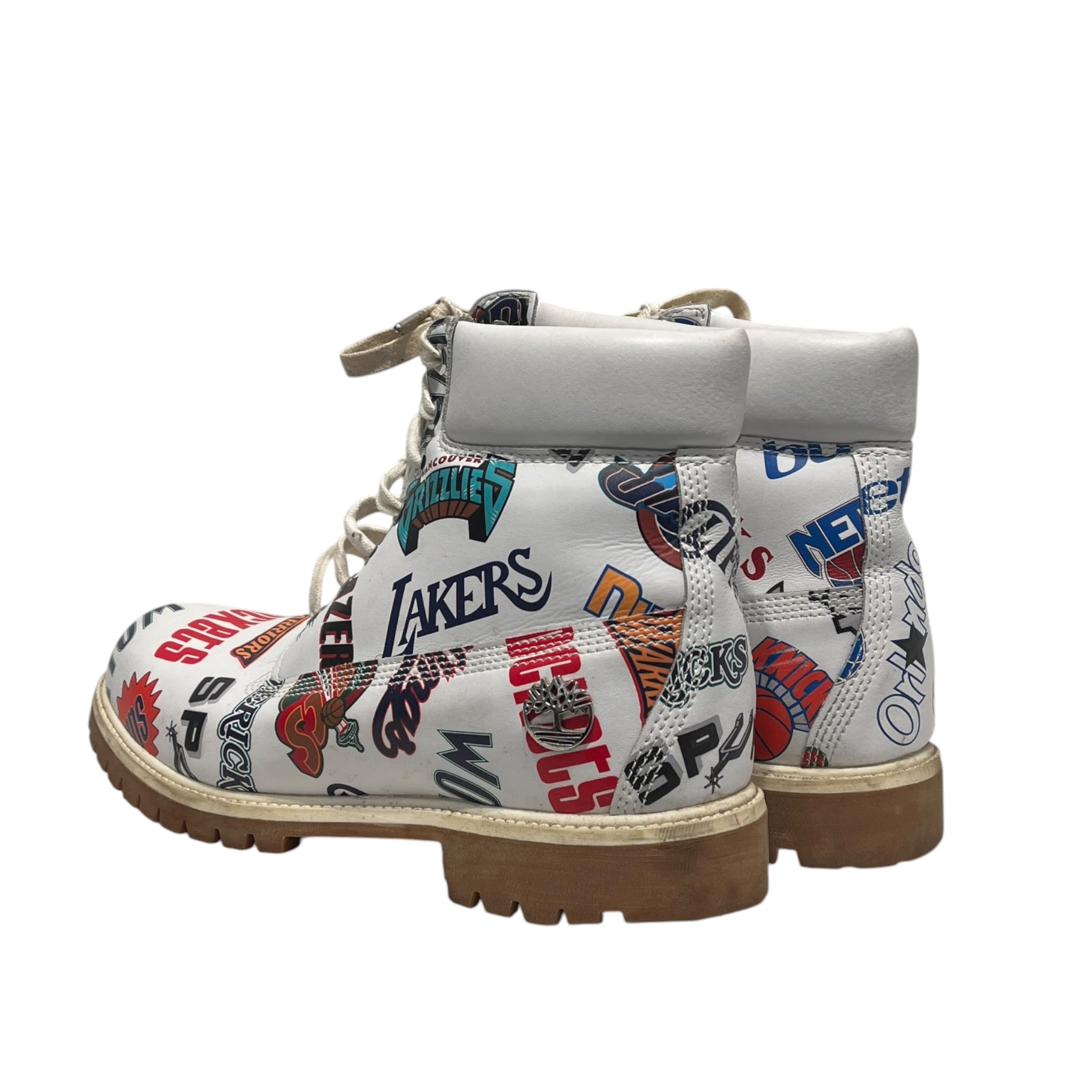 Timberland/mitchell&ness/NBA/Boots/US 12/Leather/WHT/EAST MEETS WEST view 2