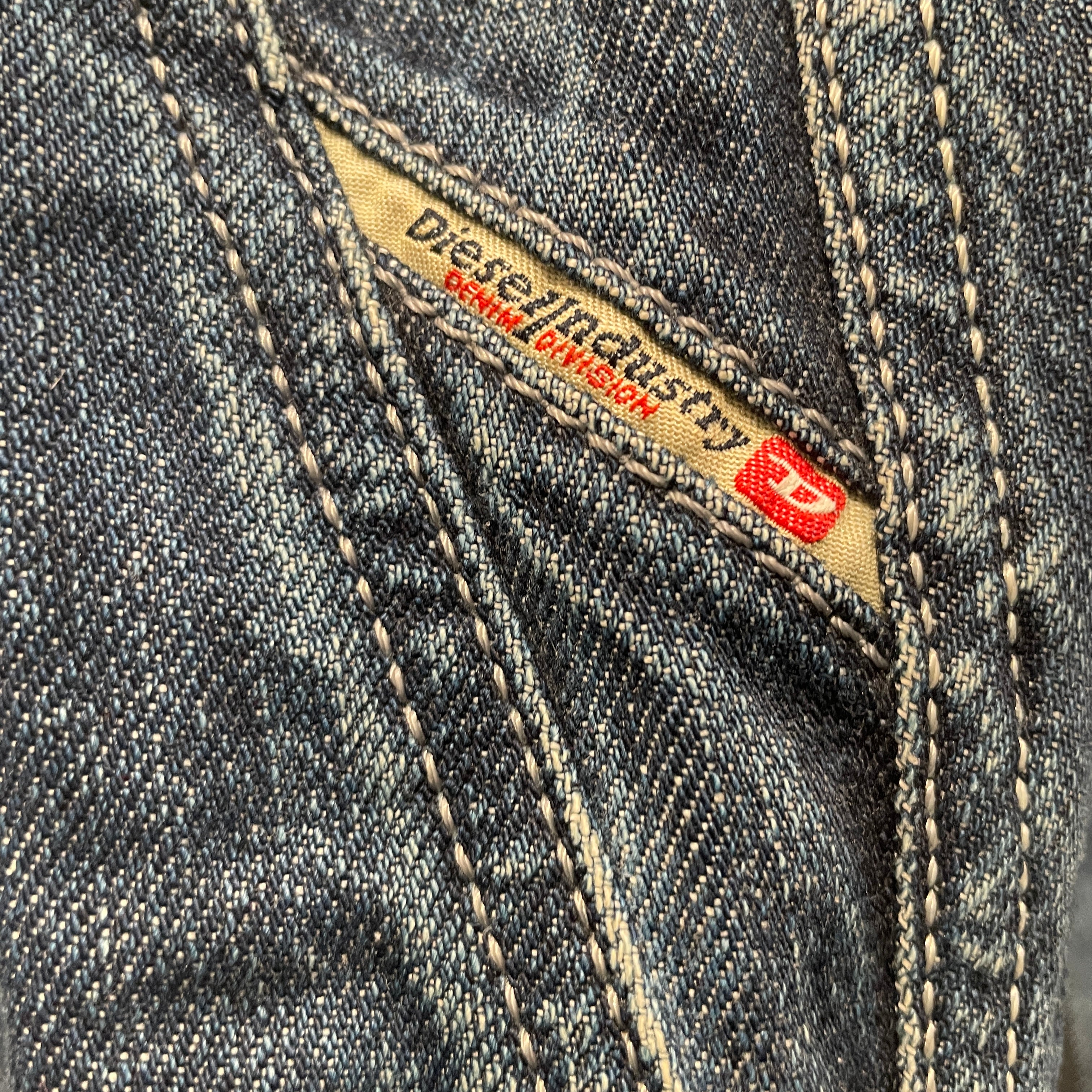 DIESEL/Straight Pants/33/Cotton/IDG/'PHEYO' FADED DENIM view 3