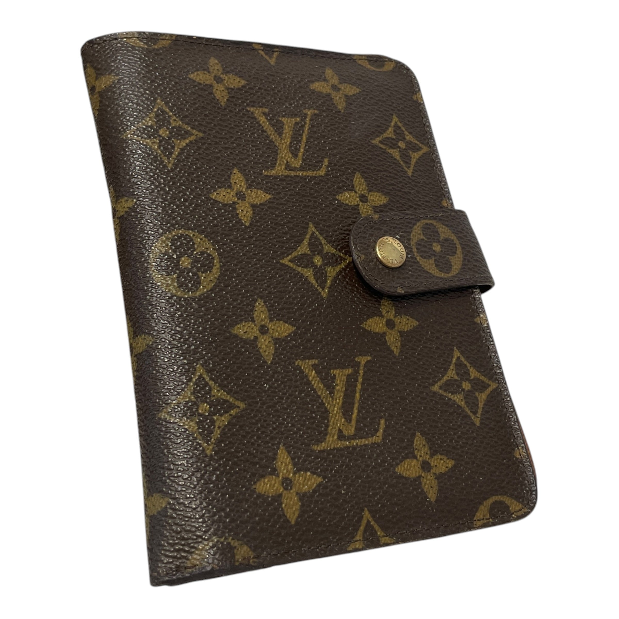 LOUIS VUITTON/Bifold Wallet/Monogram/Leather/BRW/L's/Agenda PM view 1