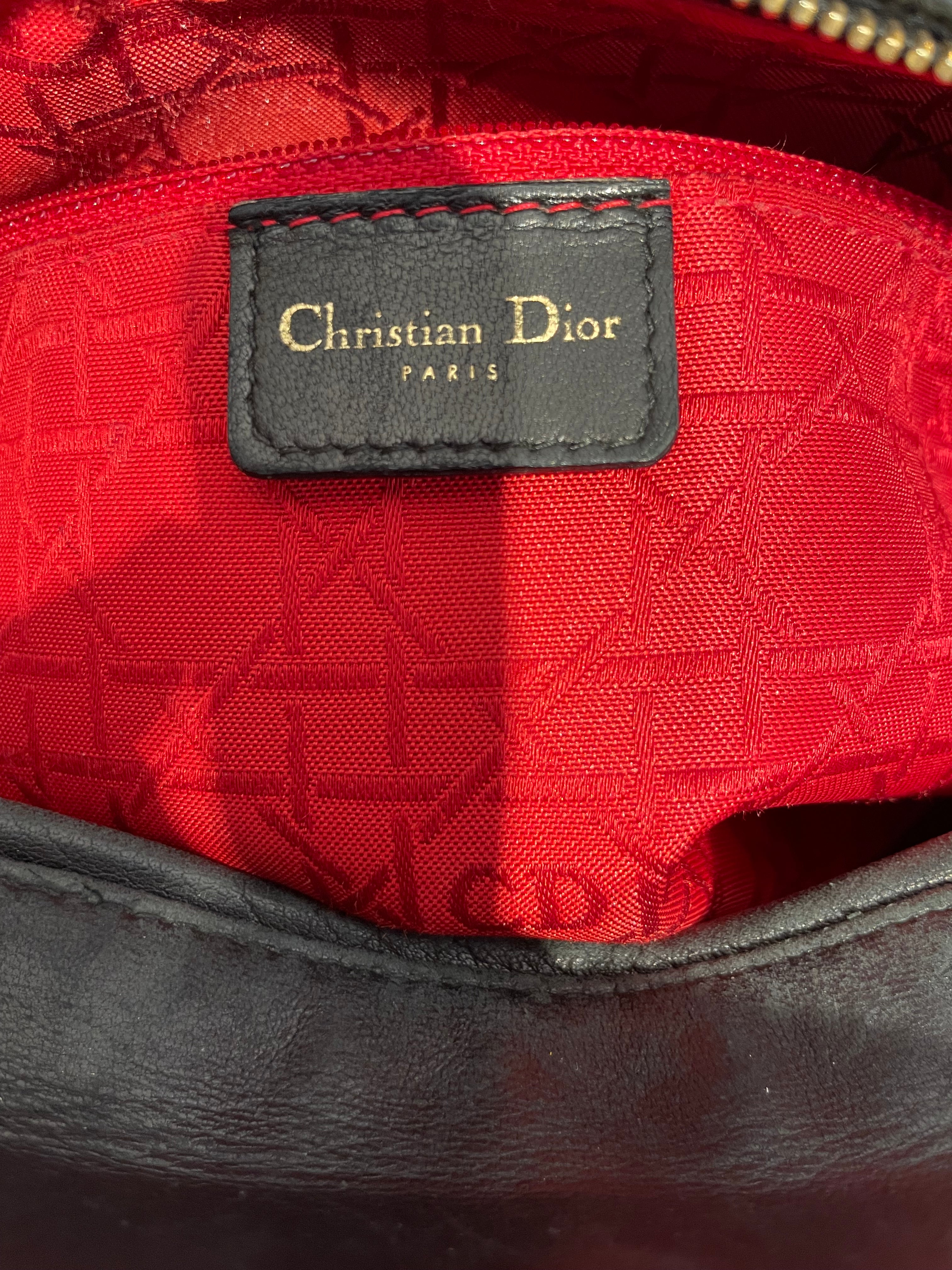 Christian Dior/Tote Bag/Leather/BLK/ view 5