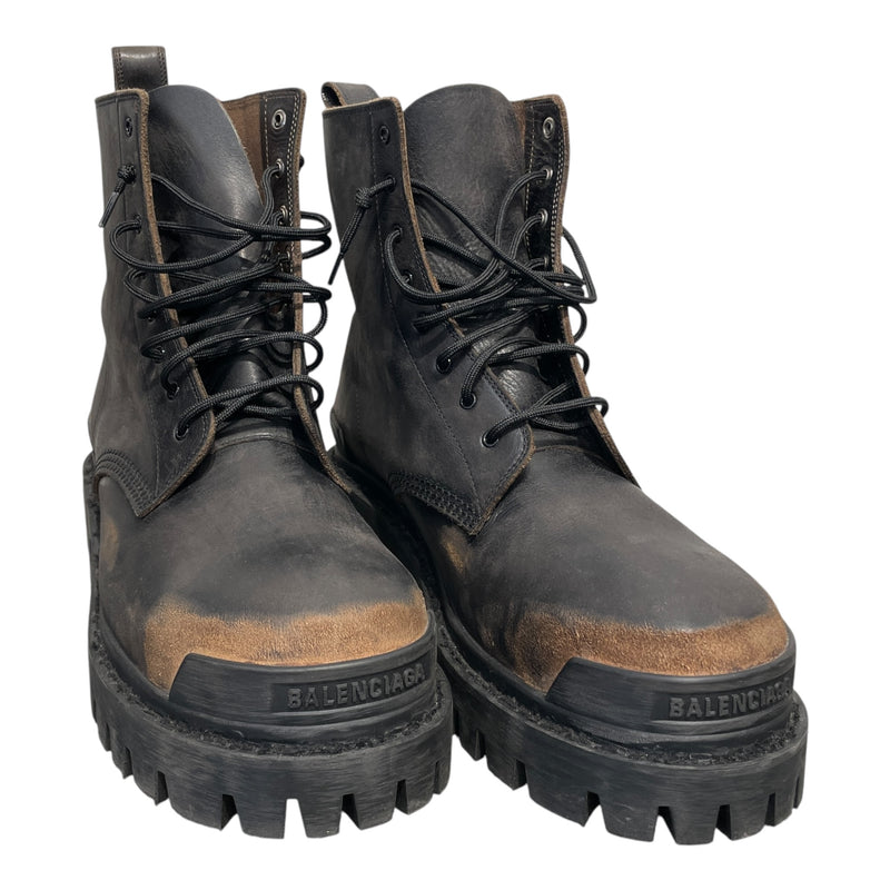 BALENCIAGA/Boots/EU 43/Leather/BLK/STRICKER WORN OUT