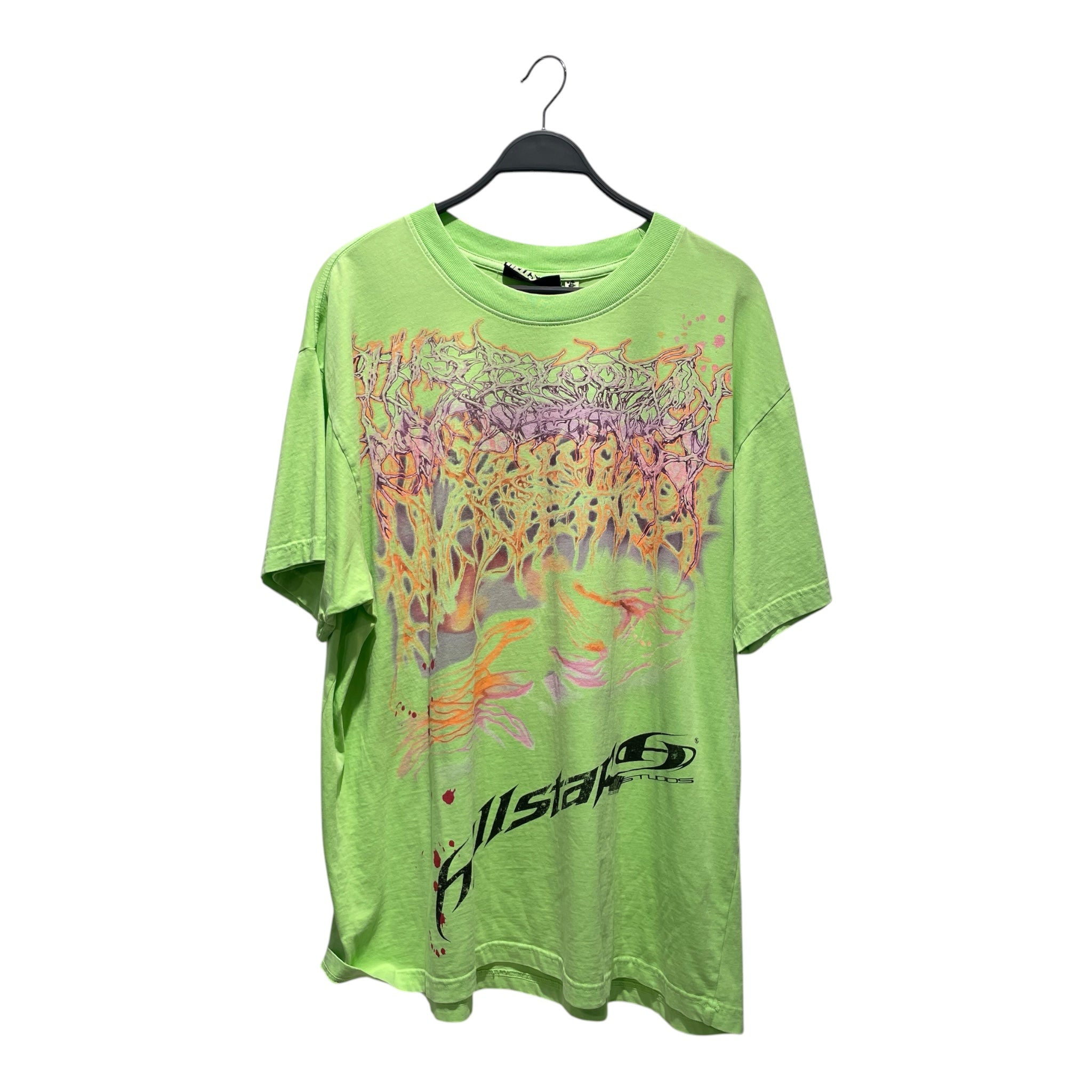 HELLSTAR/T-Shirt/XL/Cotton/GRN/Graphic/Test Print Shirt view 1