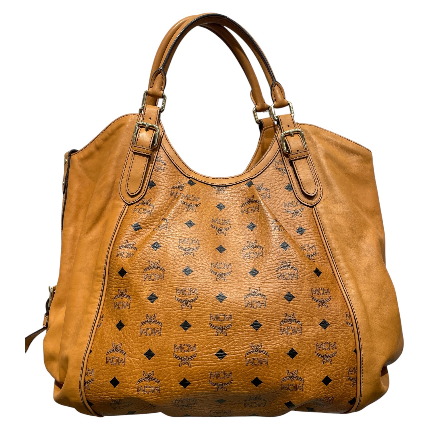 MCM/Hand Bag/Monogram/Leather/BEG/VISETOS HOBO BAG L9851 view 2