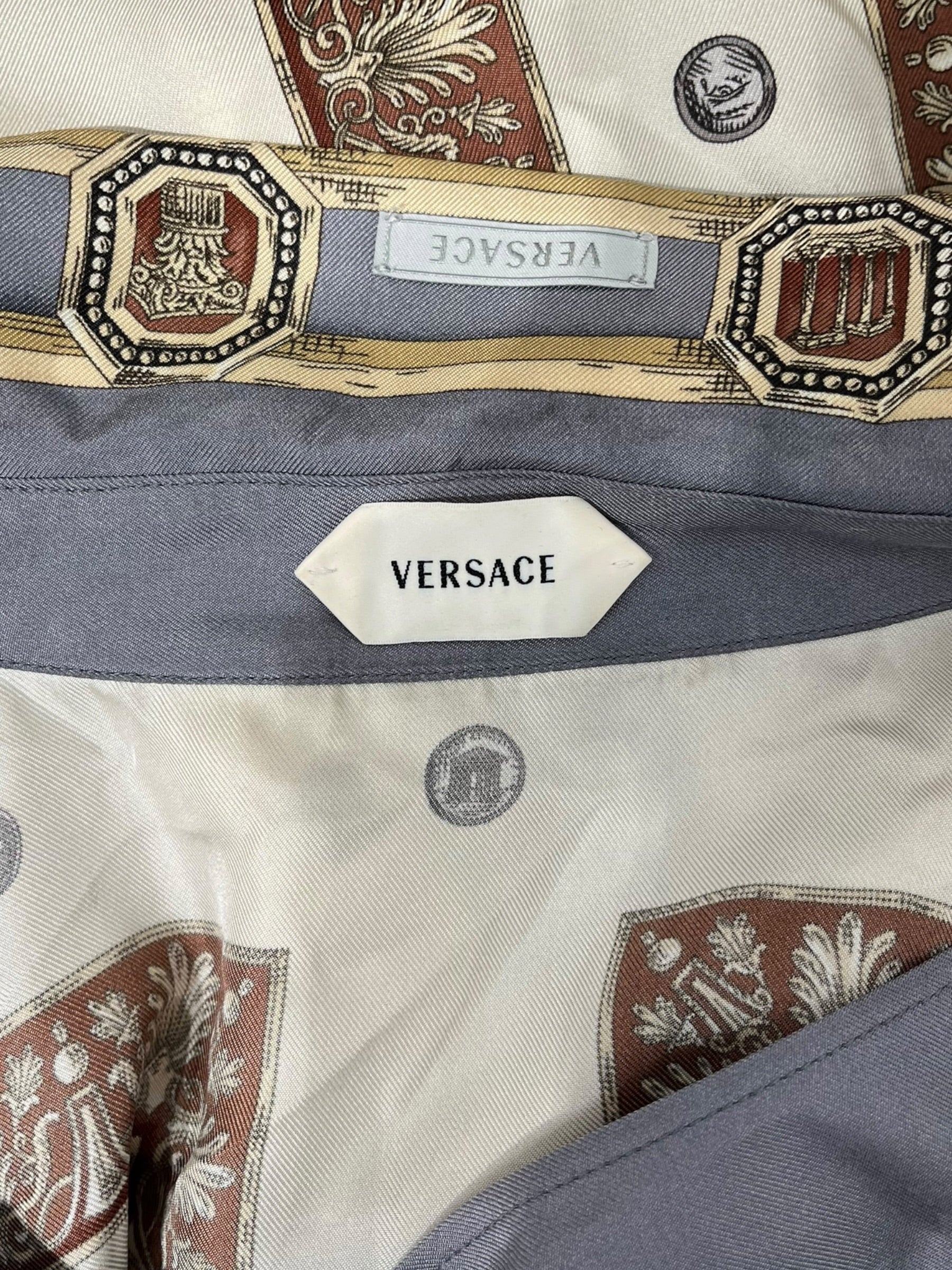 VERSACE/SS Shirt/48/Silk/CRM/All Over Print/"THE RINGMASTER" view 4