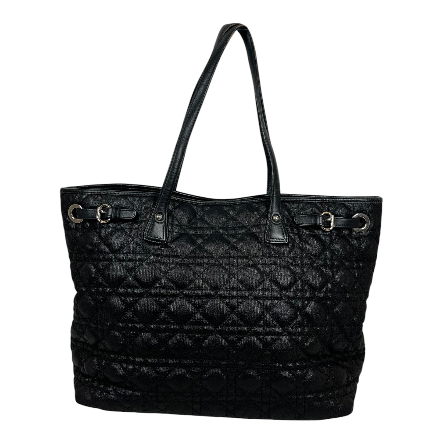 Christian Dior/Tote Bag/BLK/Cannage Panarea view 2