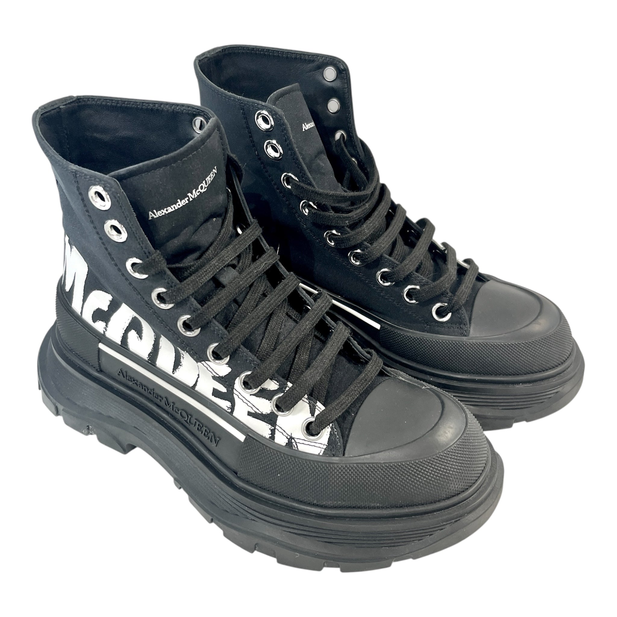 Alexander McQueen/Boots/EU 37/Border/Acrylic/BLK/Tread Slick Boot view 1