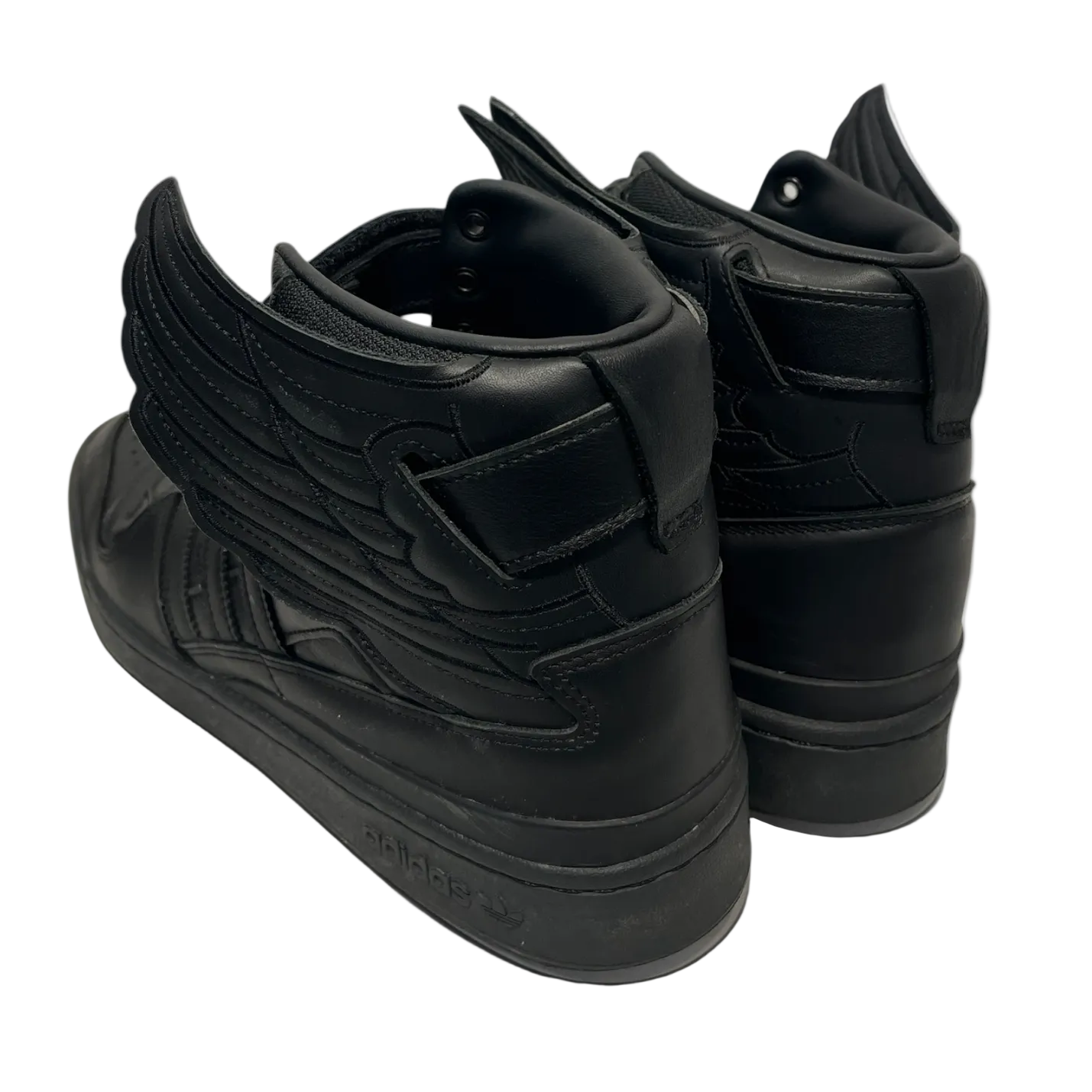 adidas/JEREMY SCOTT/Hi-Sneakers/US 10.5/Leather/BLK/Wings view 2