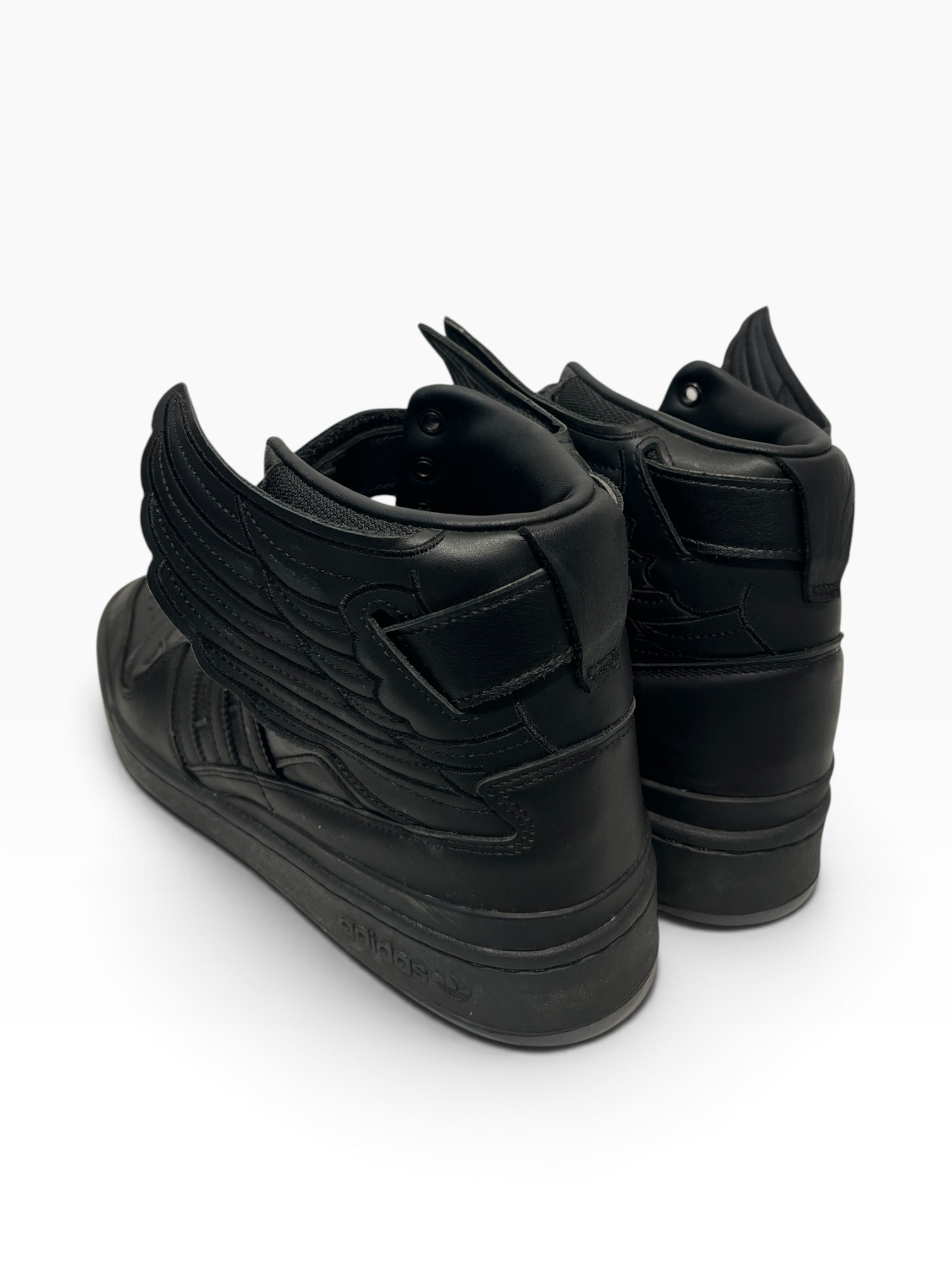 adidas/JEREMY SCOTT/Hi-Sneakers/US 10.5/Leather/BLK/Wings view 2