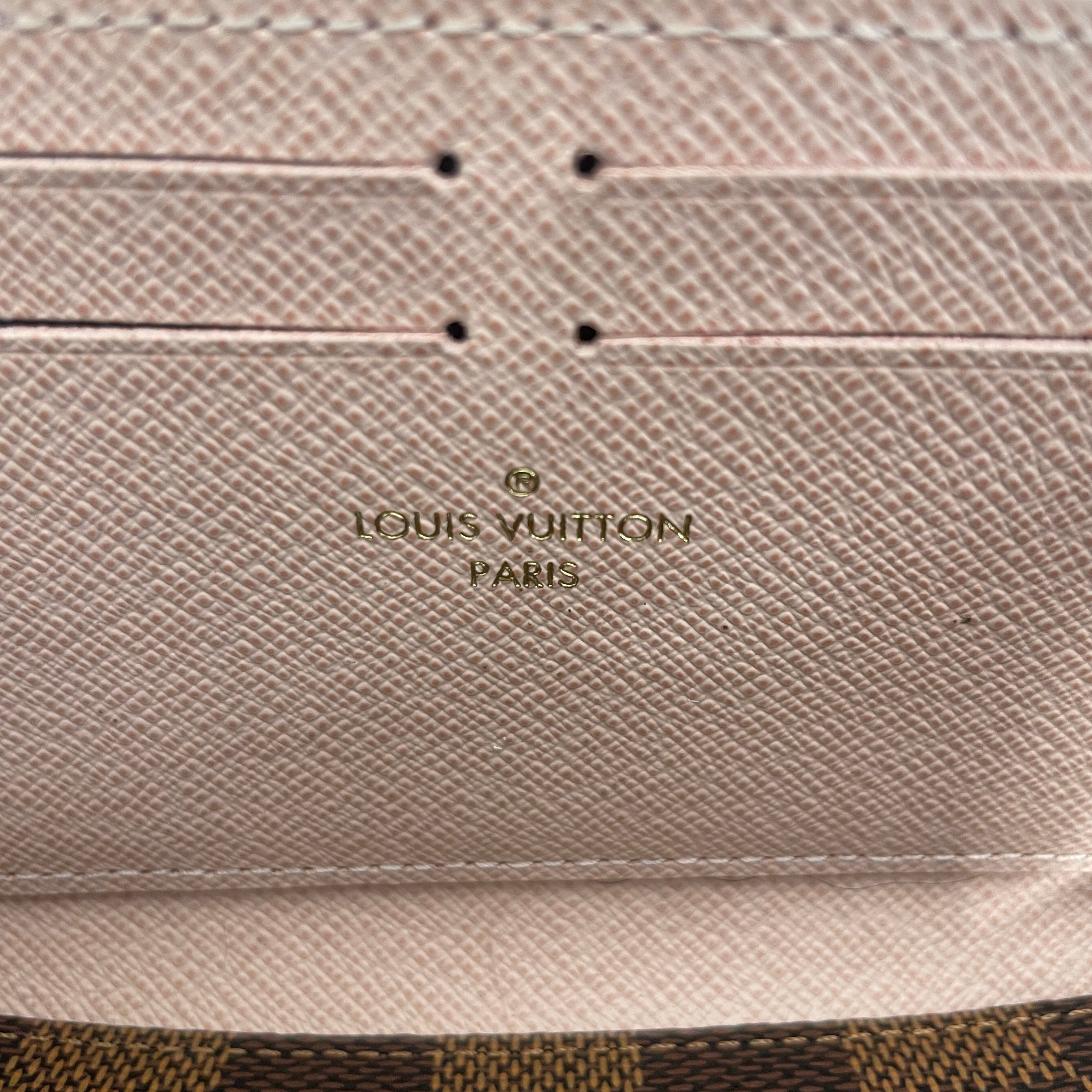 LOUIS VUITTON/Long Wallet/Plaid/BRW/DAMIER EBENE CLEMENCE view 5