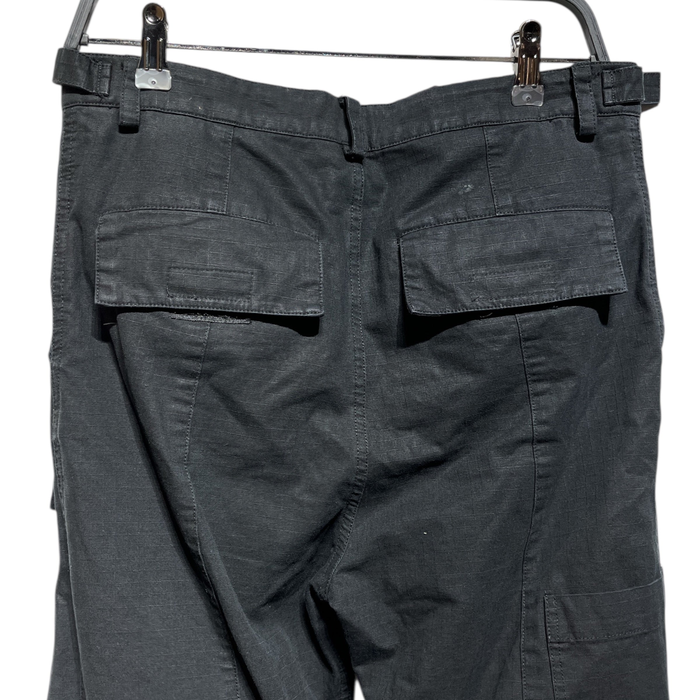 BALENCIAGA/Cargo Pants/S/Denim/BLK/FLARES, MISSING BUTTON view 4