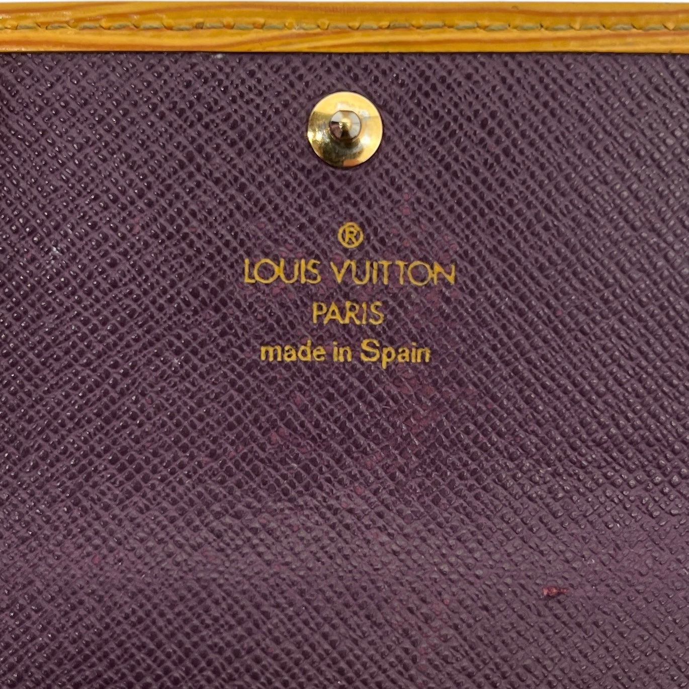 LOUIS VUITTON/Long Wallet/OS/Leather/YEL/EPI LEATHER view 5