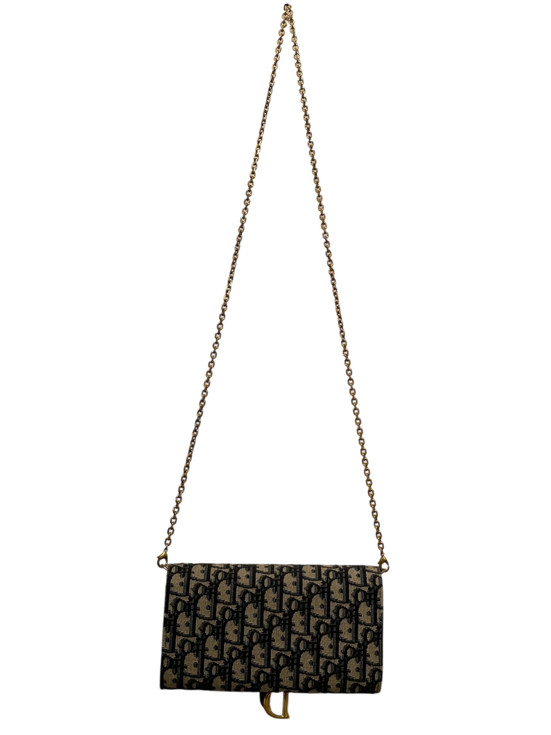 Christian Dior/Cross Body Bag/Monogram/Cotton/IDG/obique jaquard saddle wallet view 2