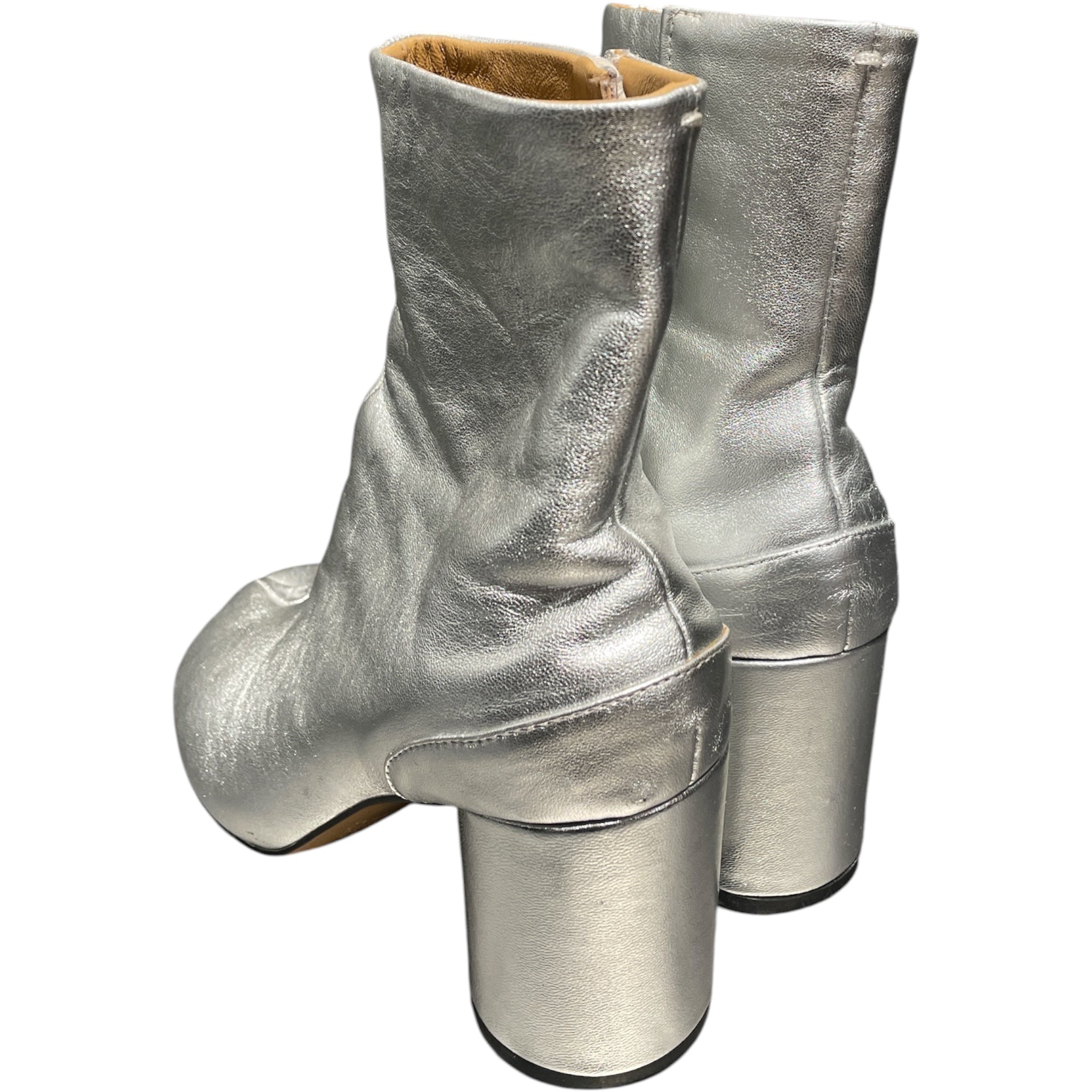 Maison Margiela/Boots/EU 37/Leather/SLV/tabi/metallic view 2