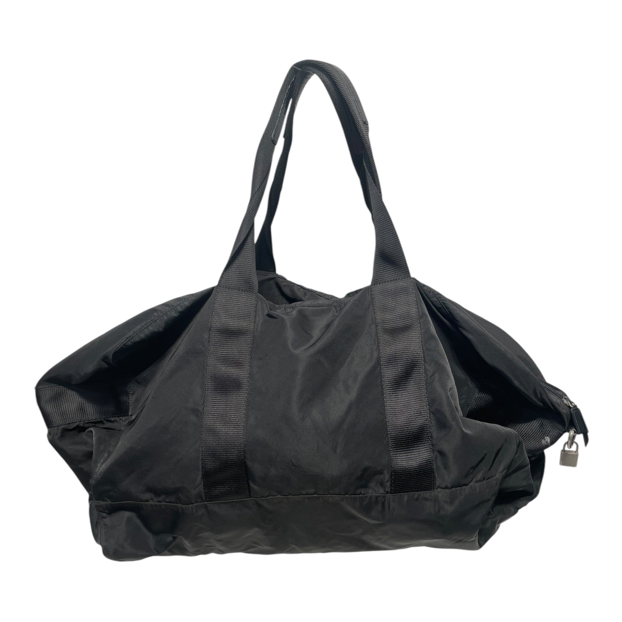 PRADA/Cross Body Bag/Cotton/BLK/TOTE BAG view 2