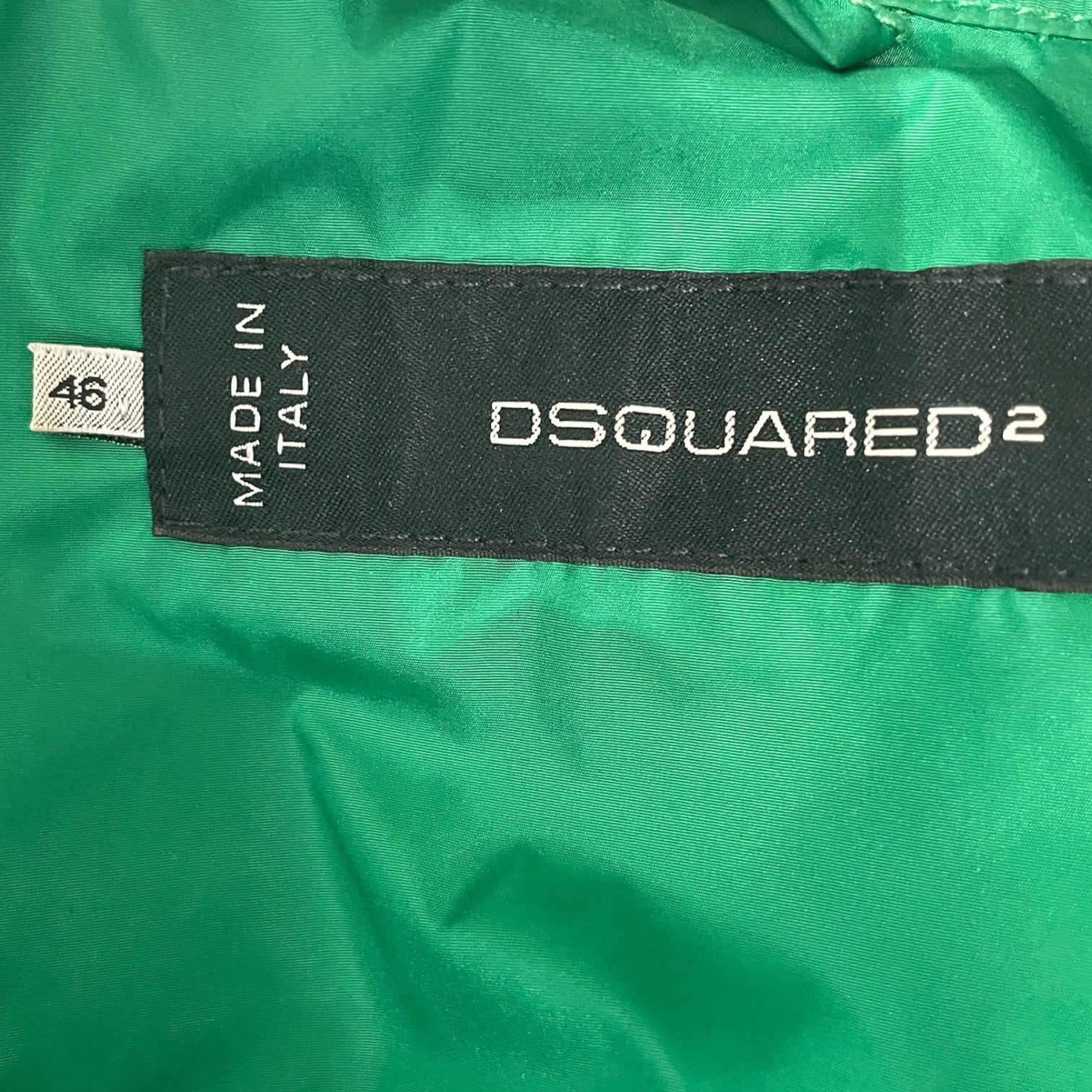 DSQUARED2/Windbreaker/46/Nylon/GRN/WHITEZIPPER view 3