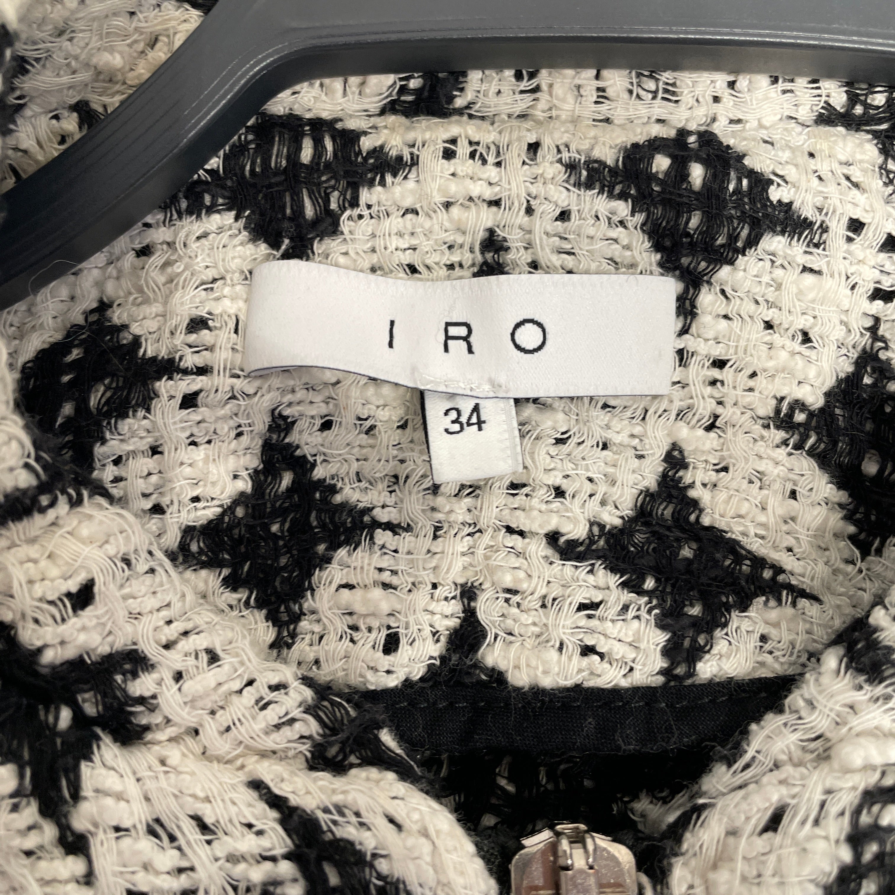 IRO/Jacket/34/All Over Print/Cotton/WHT/Ferdy Black and White Jacket view 3