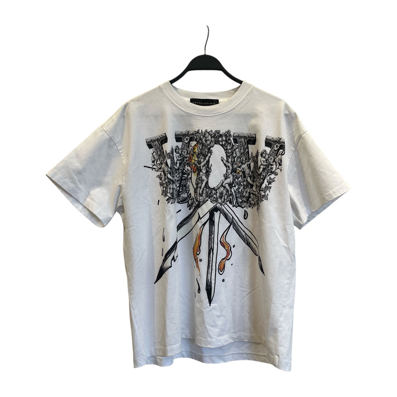 WHO DECIDES WAR/T-Shirt/XL/Cotton/WHT/Graphic/DARTH S/S TEE