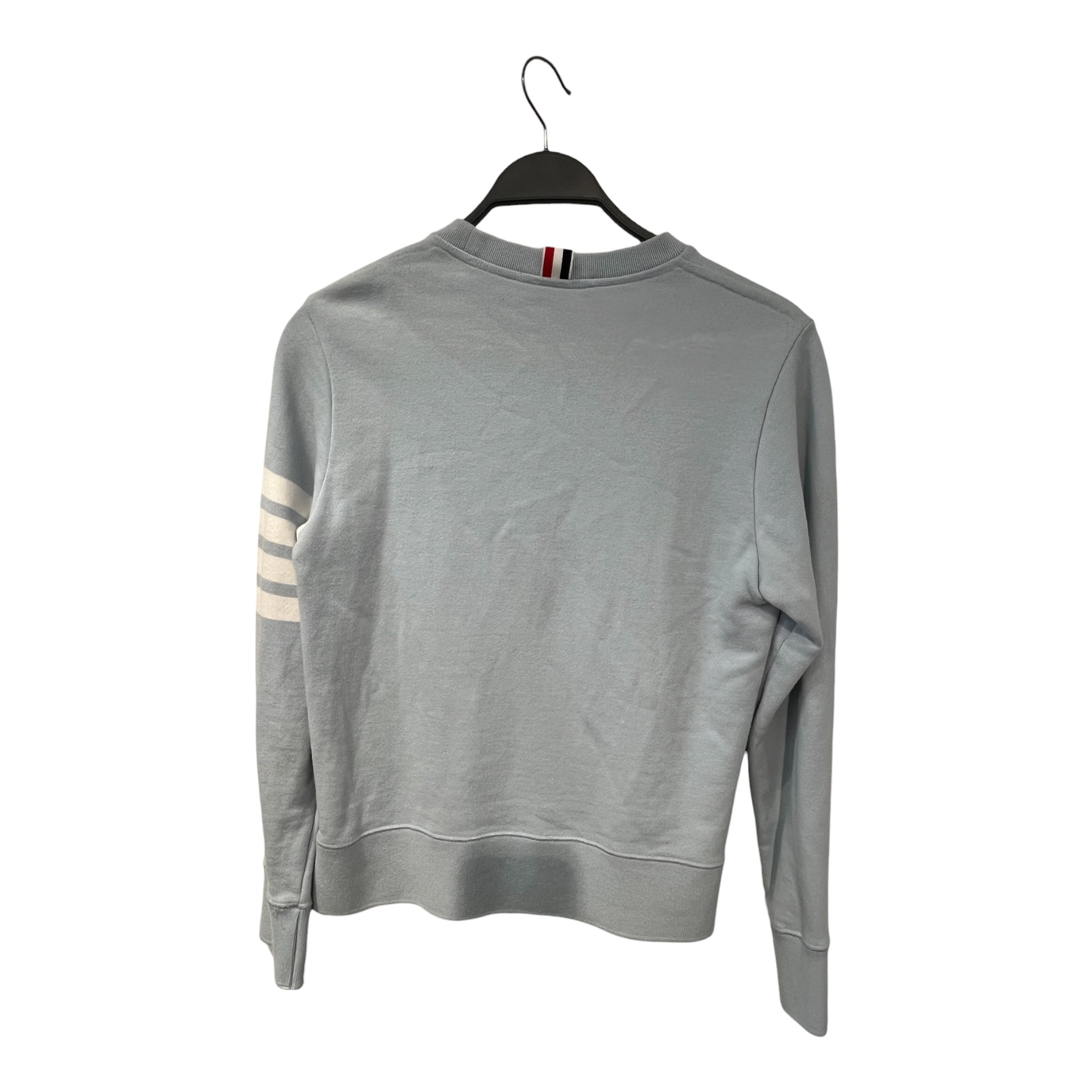THOM BROWNE. NEW YORK/Sweatshirt/1/Cotton/BLU/Pullover/MJT021H 4 bar sweatshirt view 2