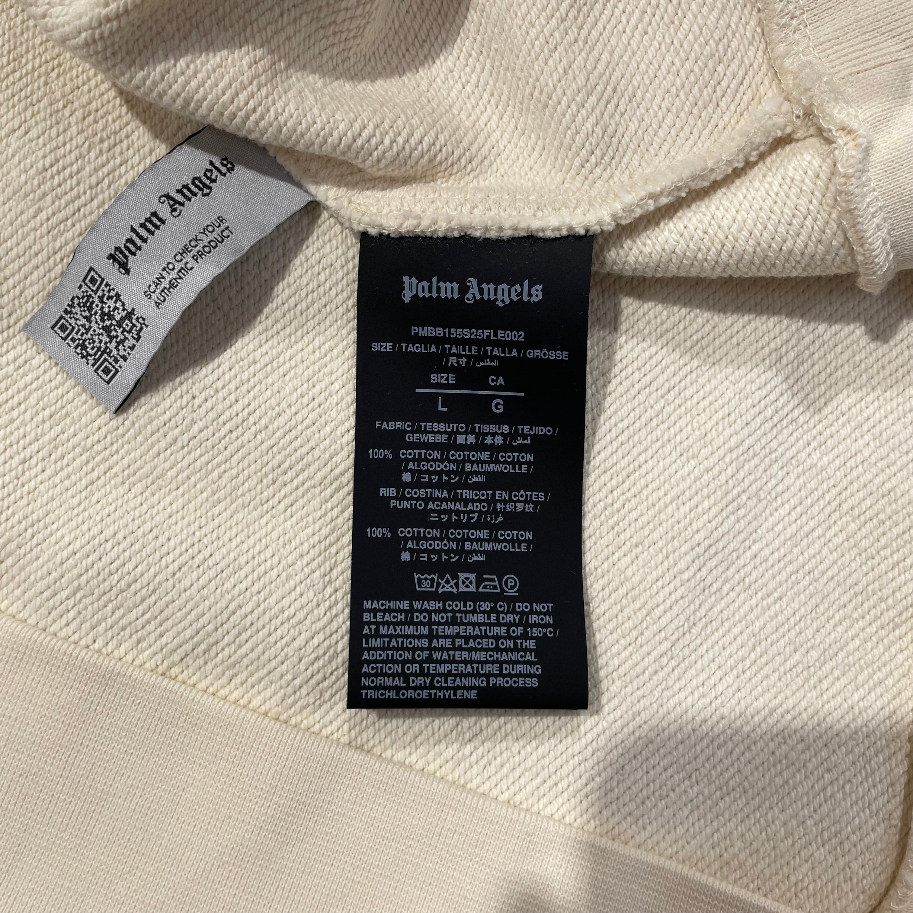 Palm Angels/Hoodie/L/Cotton/WHT/NAKED LADY view 4