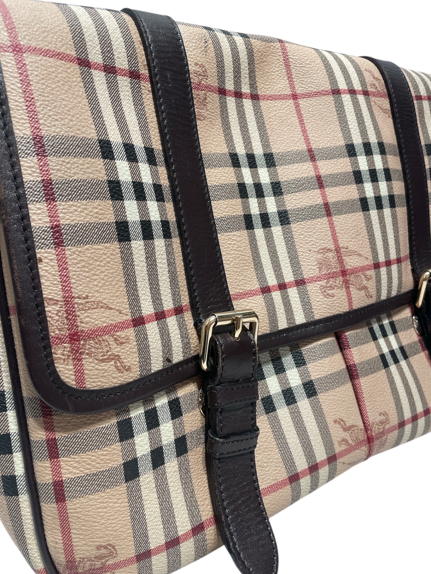BURBERRY/Cross Body Bag/Plaid/BEG/Borse Uomo Crossbody view 6