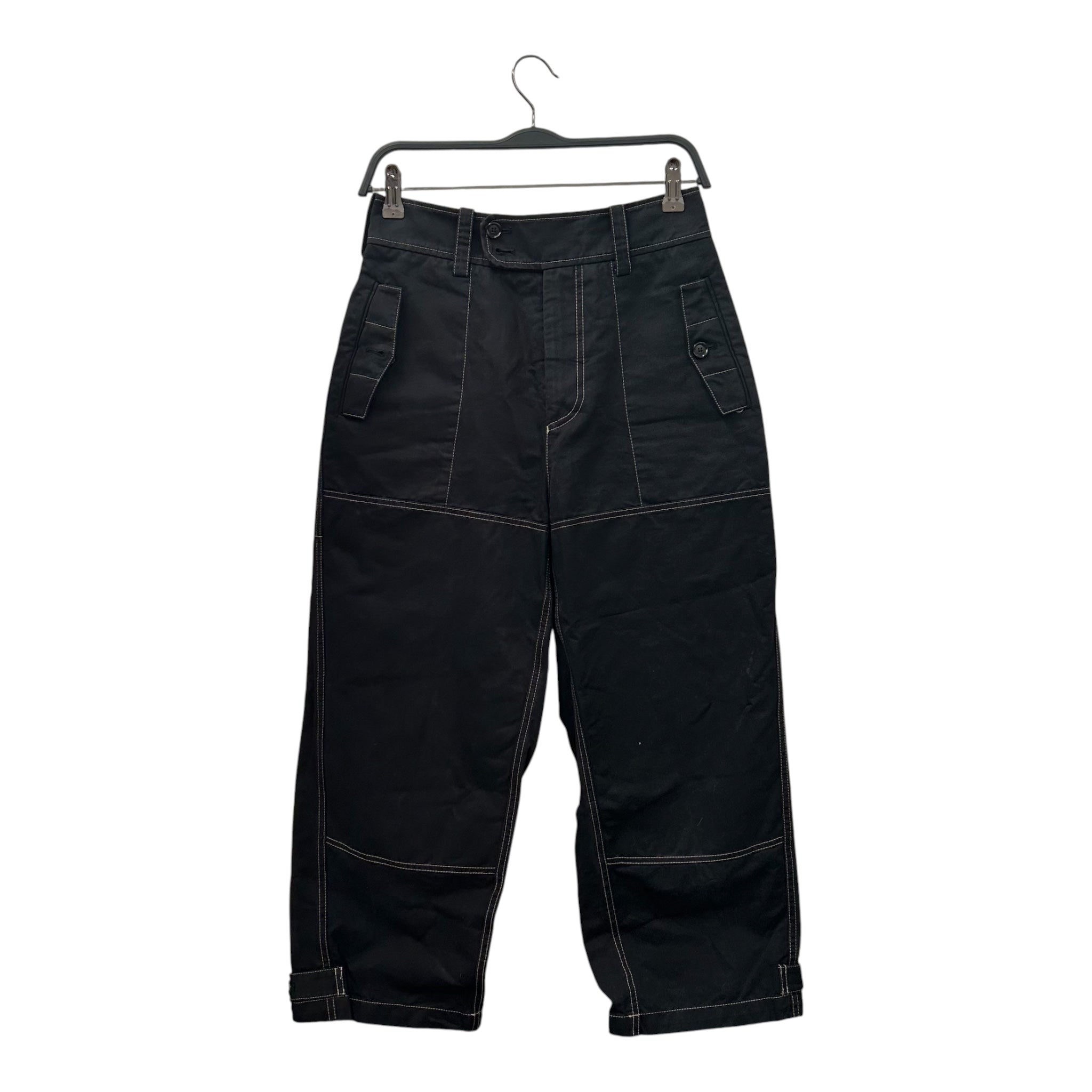 MARNI/Cropped Pants/Cotton/NVY/Wide leg cargos view 1