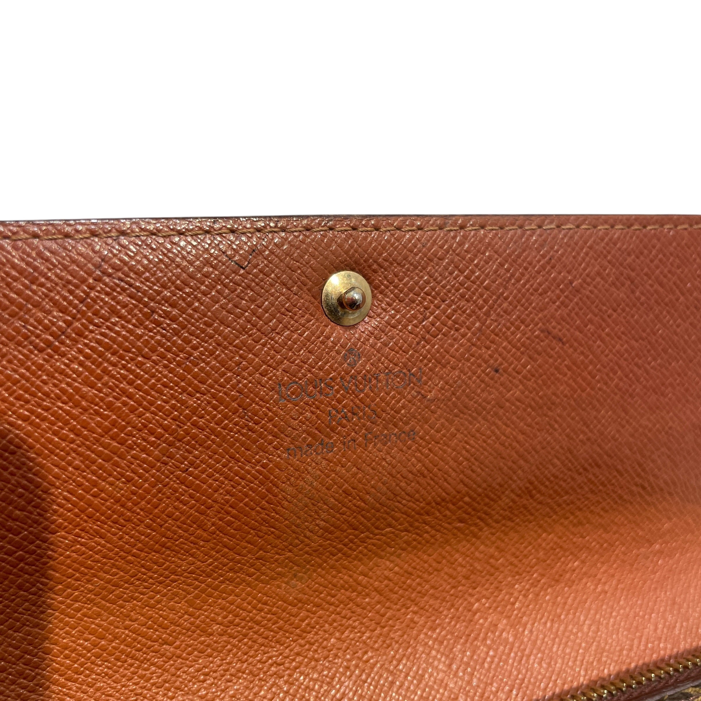 LOUIS VUITTON/Long Wallet/Monogram/Leather/BRW/Sarah Wallet view 4