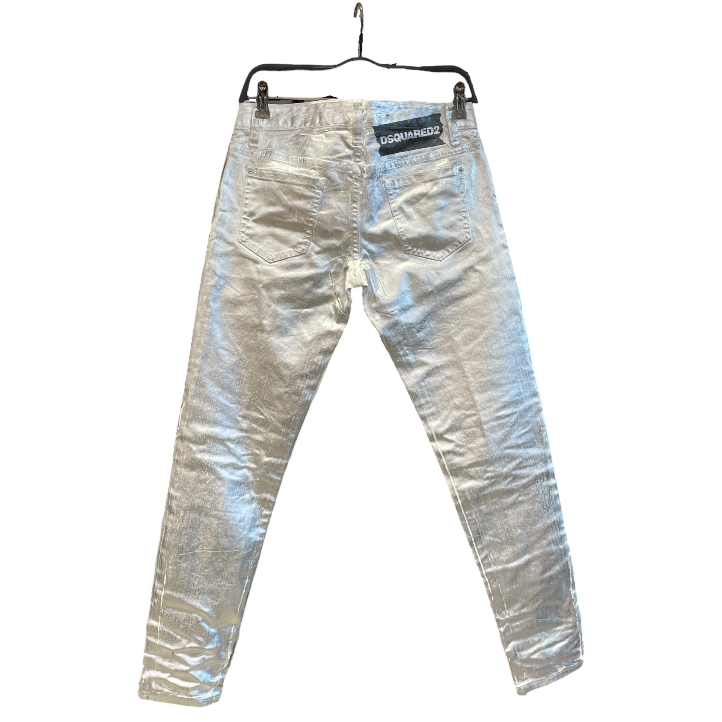 DSQUARED2/Skinny Pants/40/SLV/JENNIFER JEANS METTALIC view 2