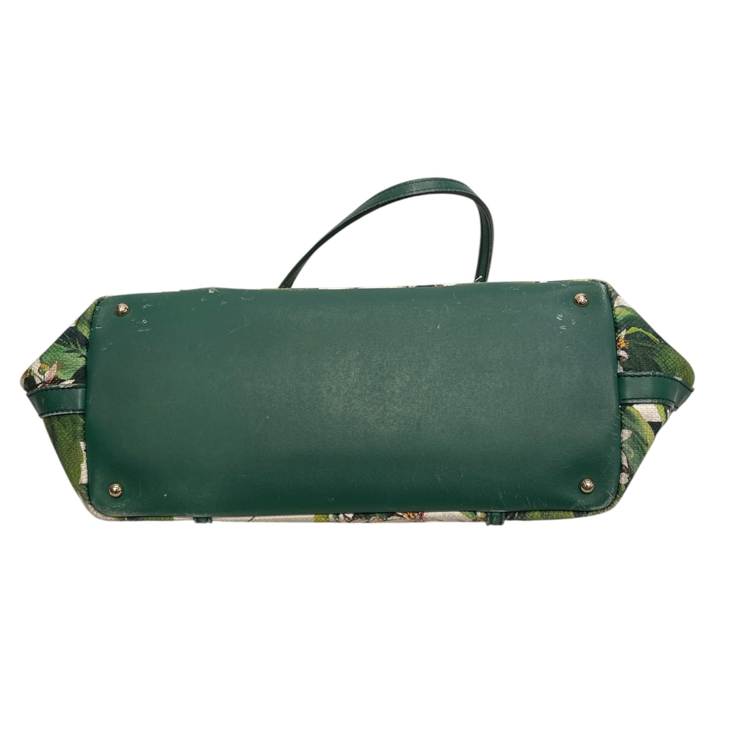 DOLCE&GABBANA/Tote Bag/OS/Floral Pattern/Cotton/MLT/GREEN LEATHER WITH FLORAL view 3