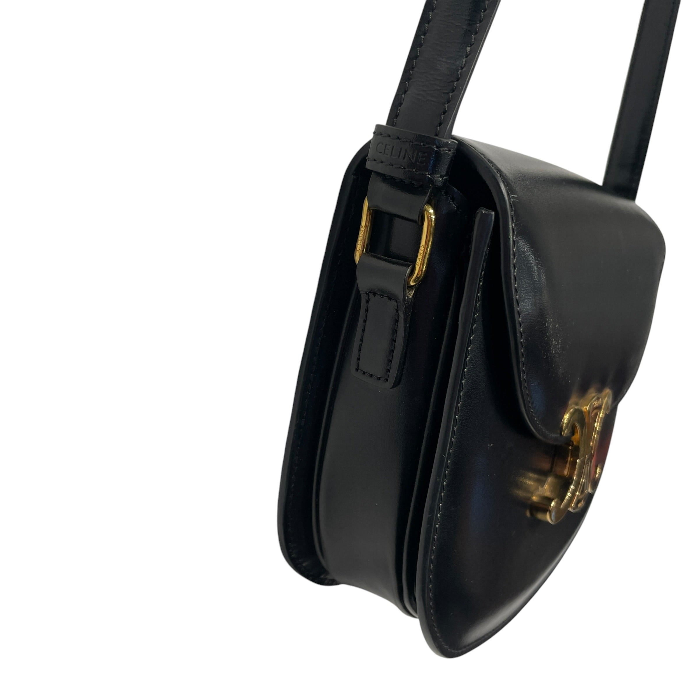 CELINE/Cross Body Bag/Leather/BLK/TRIOMPHE view 4
