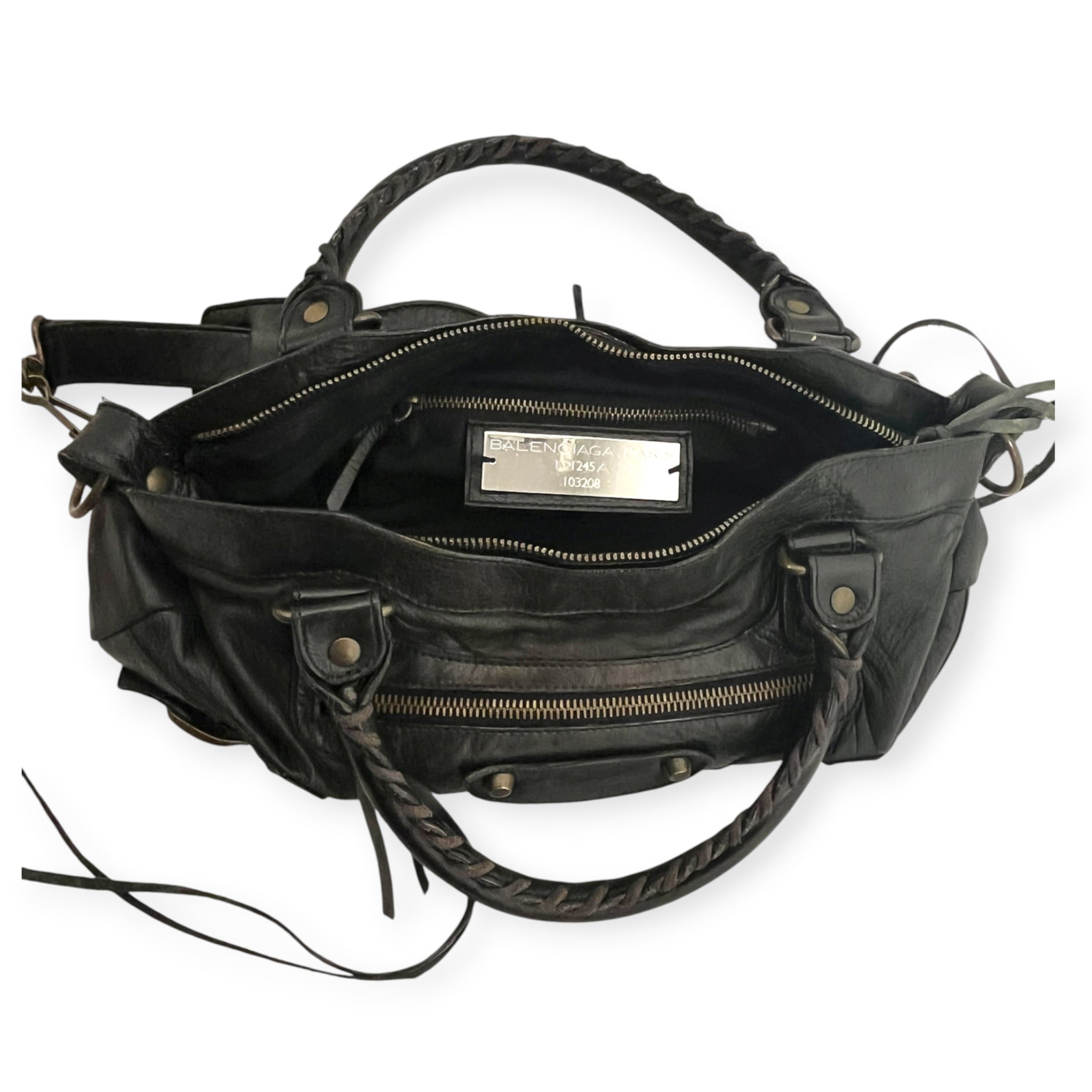 BALENCIAGA/Bag/Leather/BLK/LEATHER MOTORCROSS BAG view 10