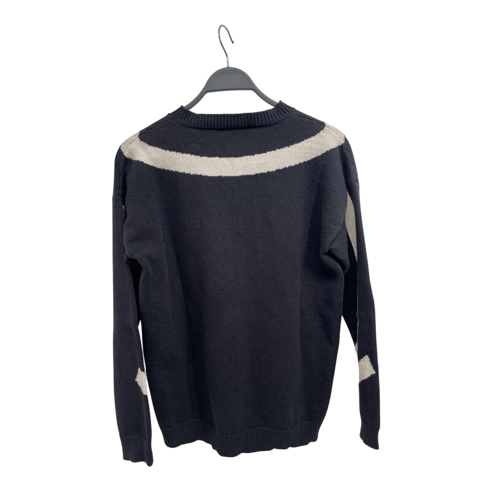 OFF-WHITE/Sweater/M/Cotton/BLK/twisted arrow knit view 2